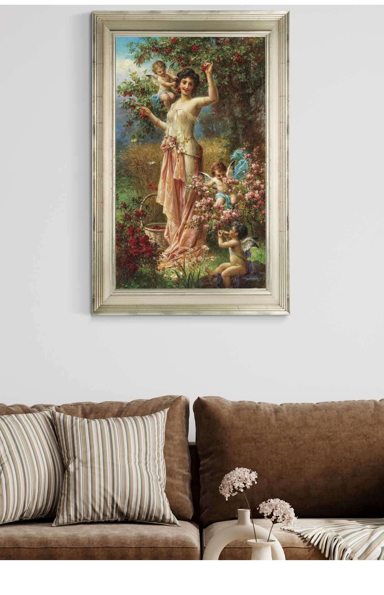 An Allegory Of Summer With Messengers Of Love by Hans Zatzka Posters, Prints, & Visual Artwork
