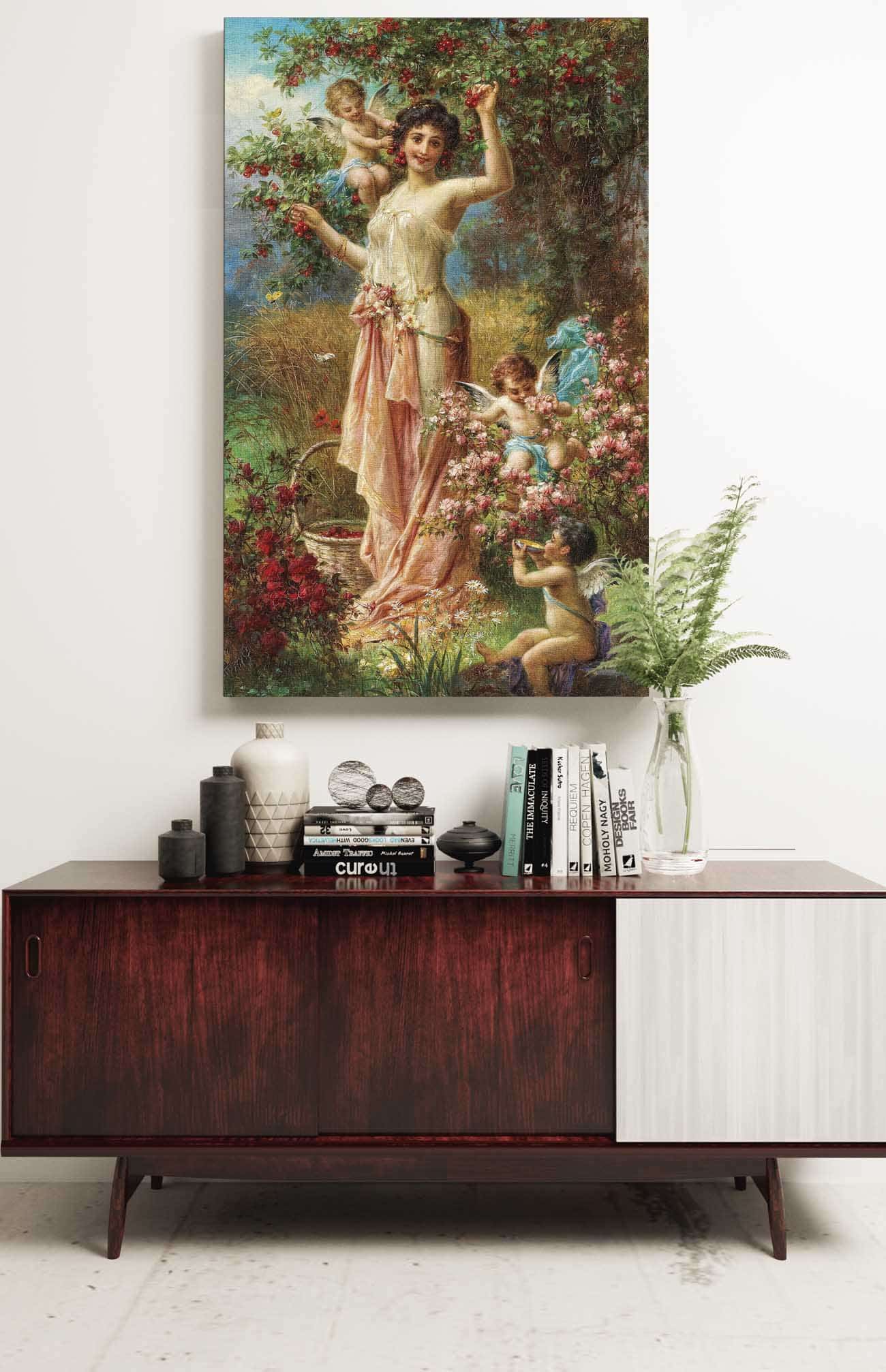 An Allegory Of Summer With Messengers Of Love by Hans Zatzka Posters, Prints, & Visual Artwork