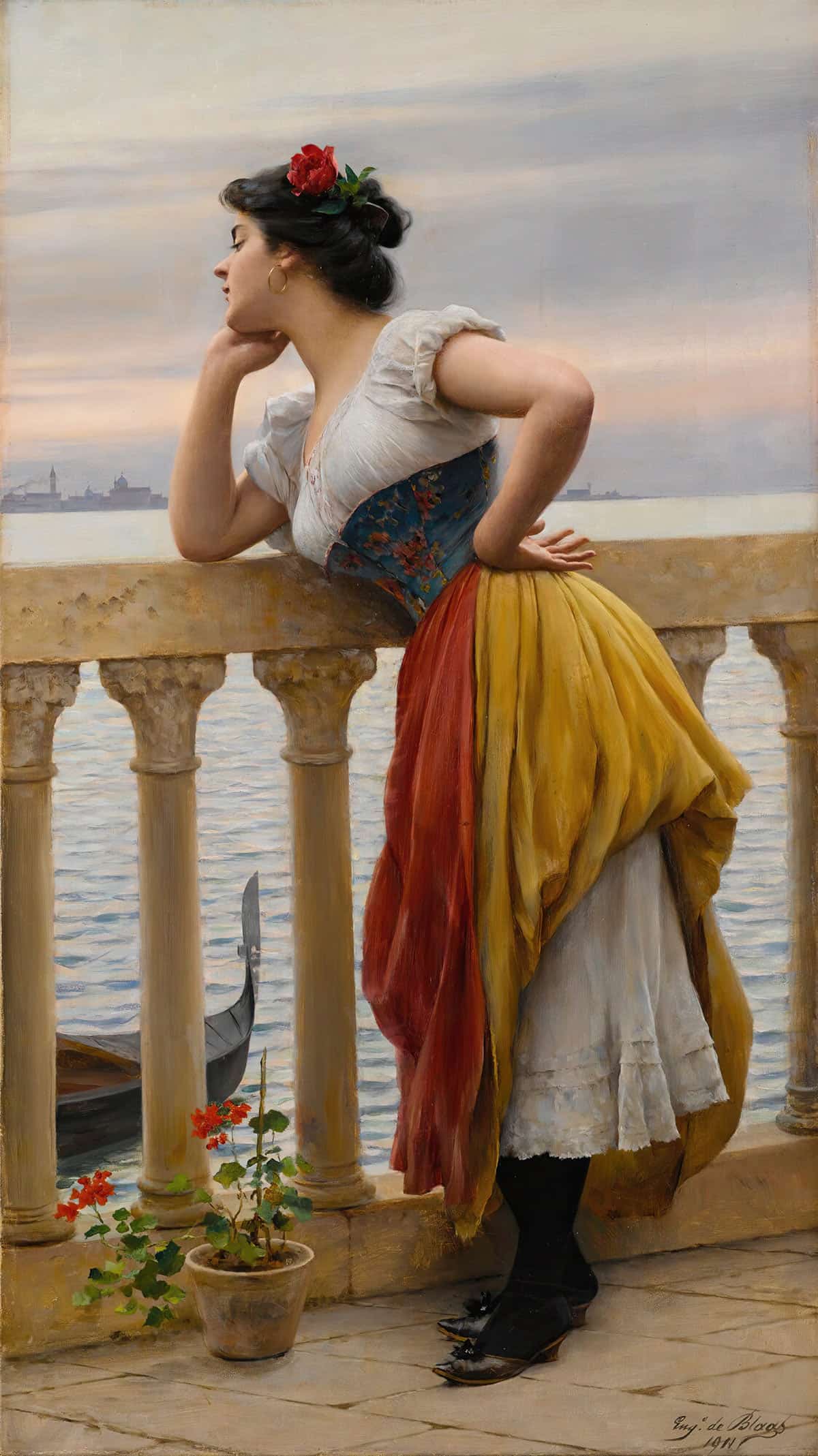 Anticipation by Eugen Von Blaas Posters, Prints, & Visual Artwork