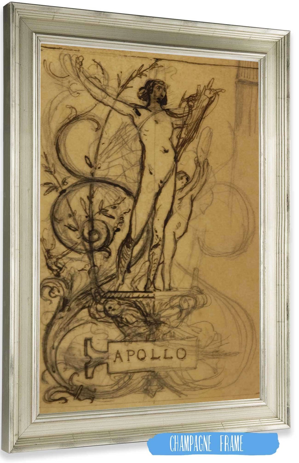 Apollo by Luc Olivier Merson Posters, Prints, & Visual Artwork