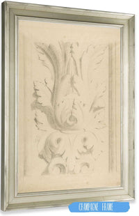Architectural Motif Double Acanthus Fleuron by Georges Seurat Posters, Prints, & Visual Artwork
