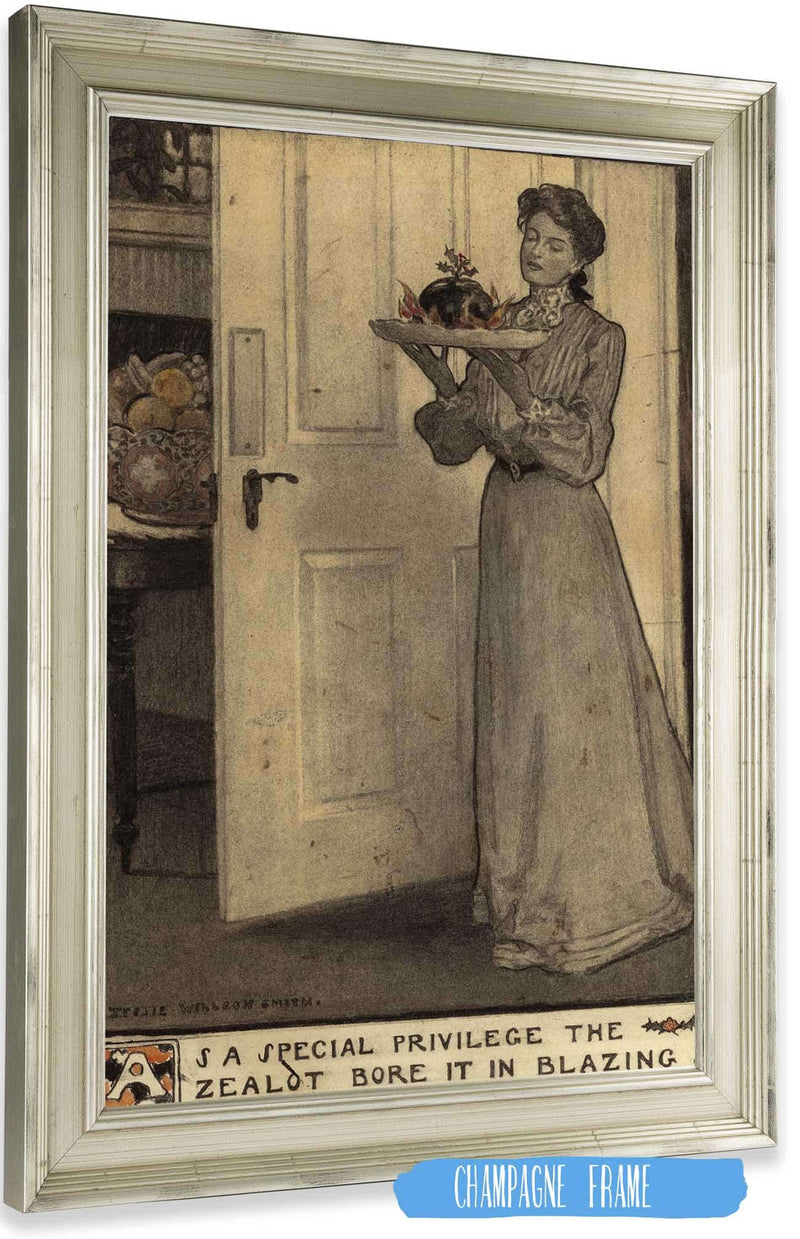 As A Special Privilege The Zealot Bore It In Blazing by Jessie Willcox Smith Posters, Prints, & Visual Artwork