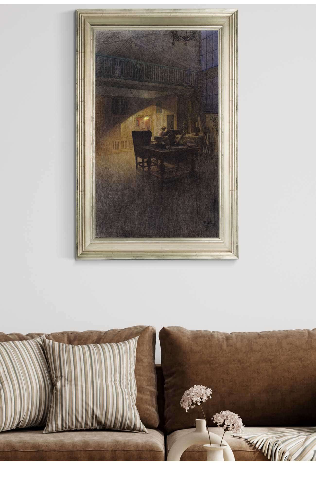 At The Piano by Carl Larsson Posters, Prints, & Visual Artwork