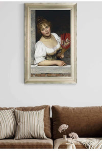 At The Window by Eugen Von Blaas Posters, Prints, & Visual Artwork