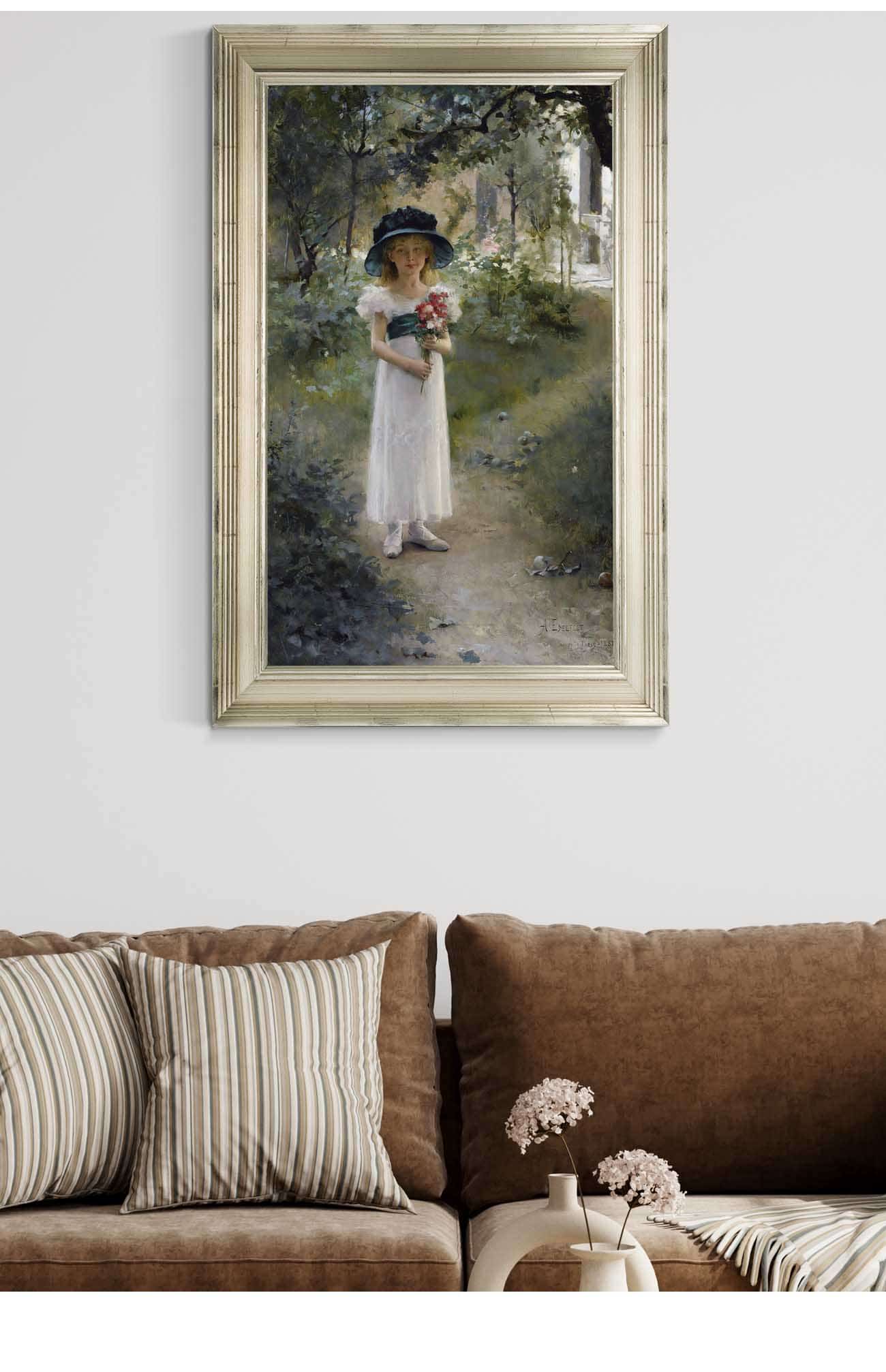 Au Jardin by Albert Edelfelt Posters, Prints, & Visual Artwork