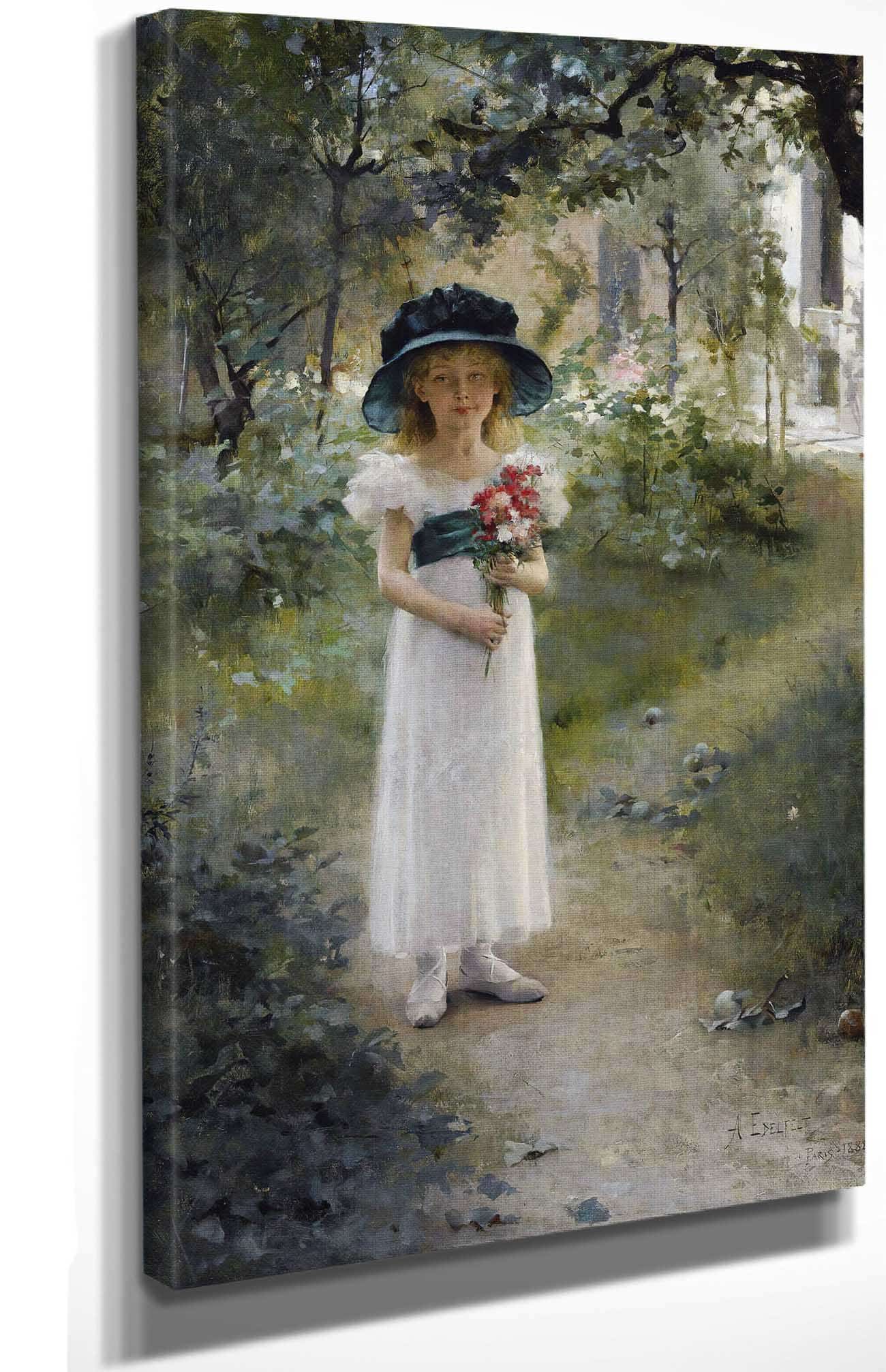 Au Jardin by Albert Edelfelt Posters, Prints, & Visual Artwork