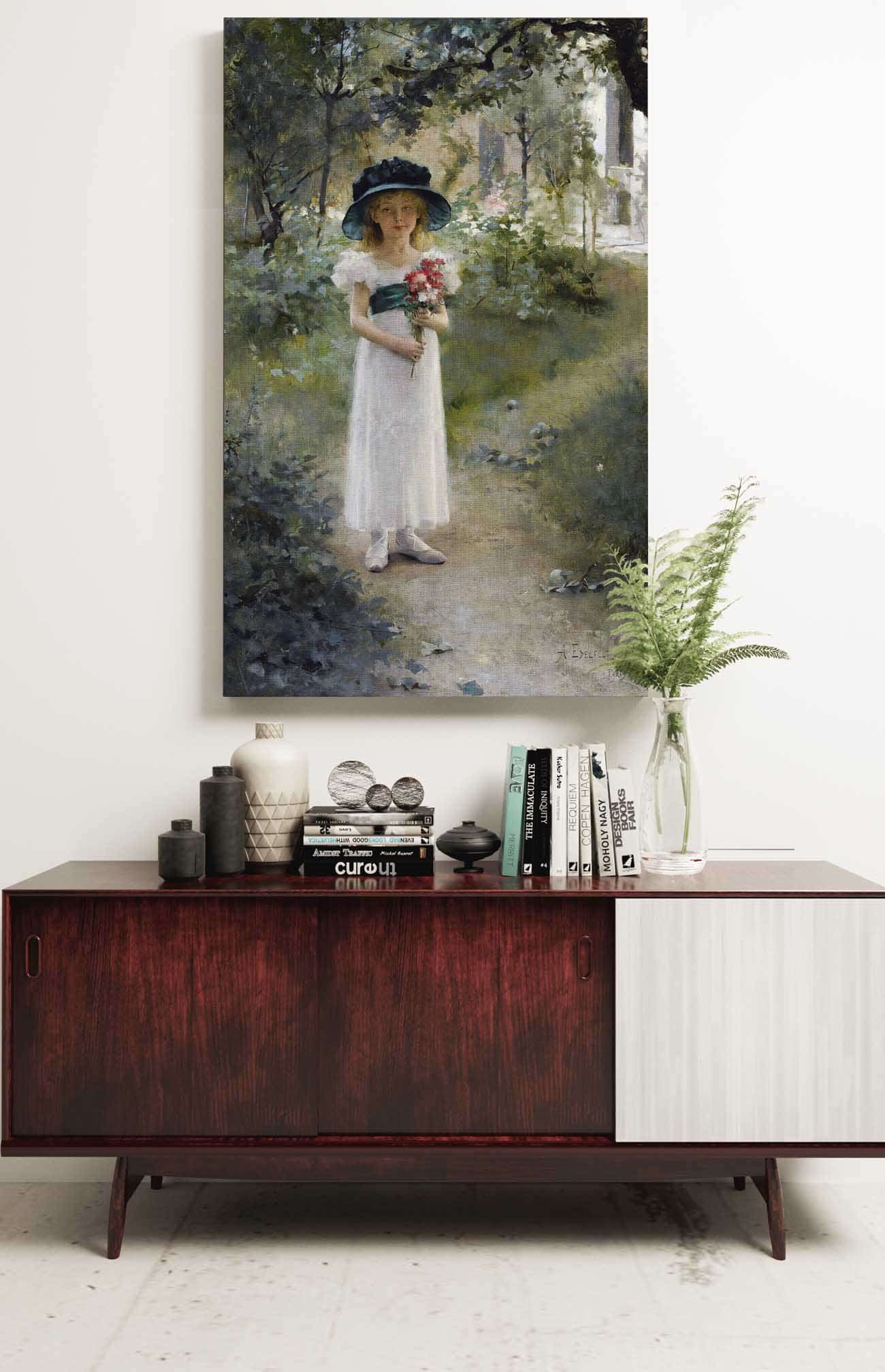 Au Jardin by Albert Edelfelt Posters, Prints, & Visual Artwork