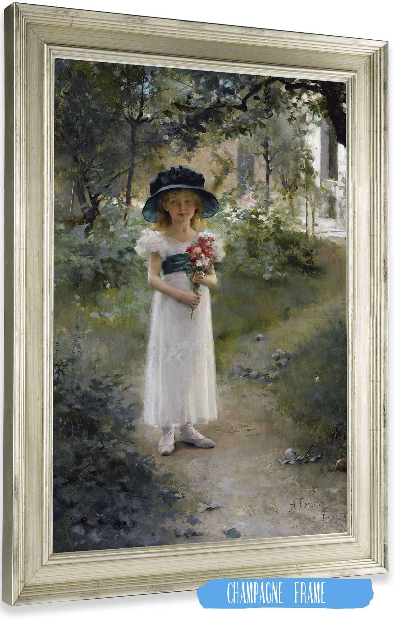 Au Jardin by Albert Edelfelt Posters, Prints, & Visual Artwork