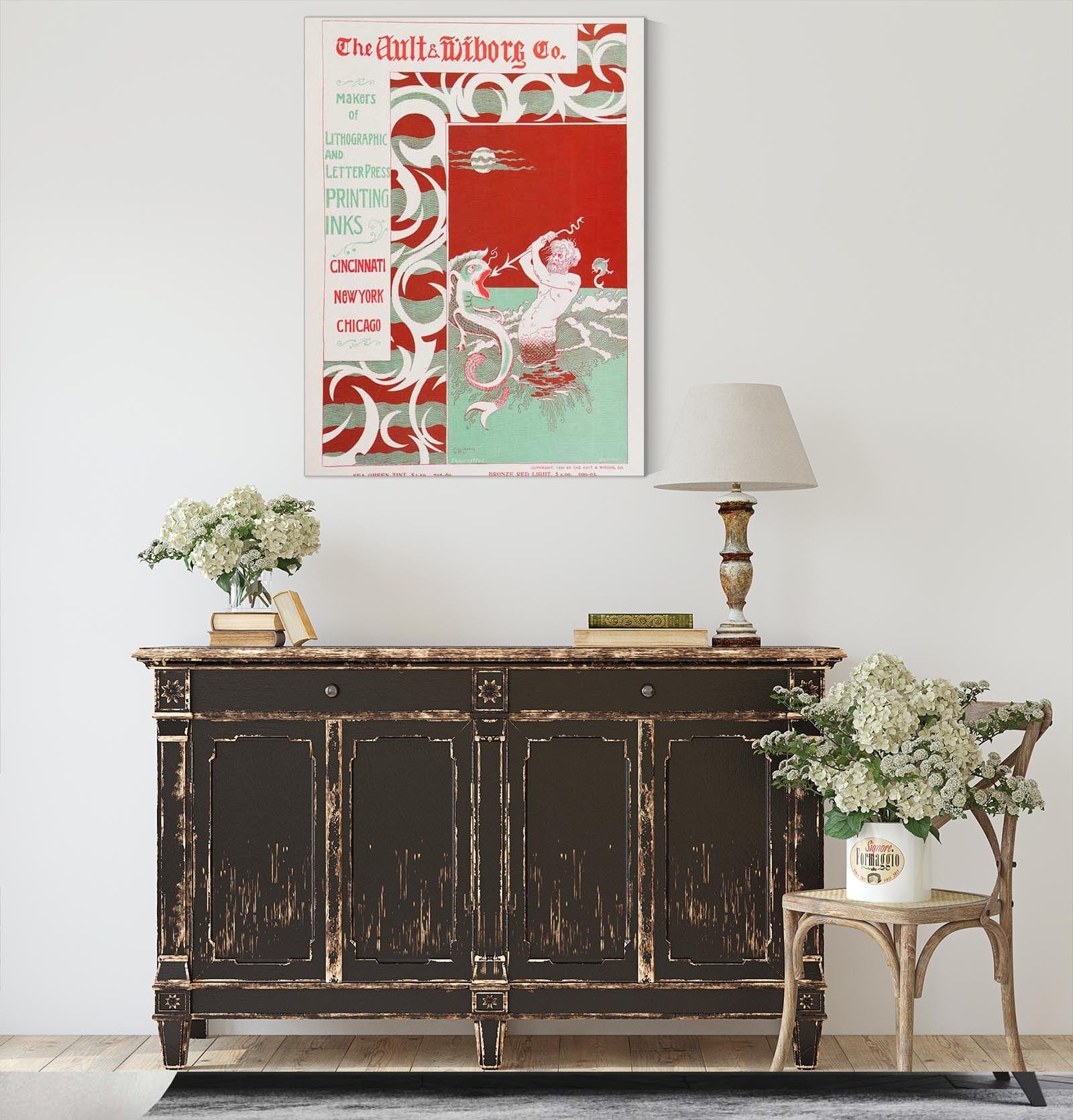 Ault And Wiborg Ad  by Will Bradley Posters, Prints, & Visual Artwork
