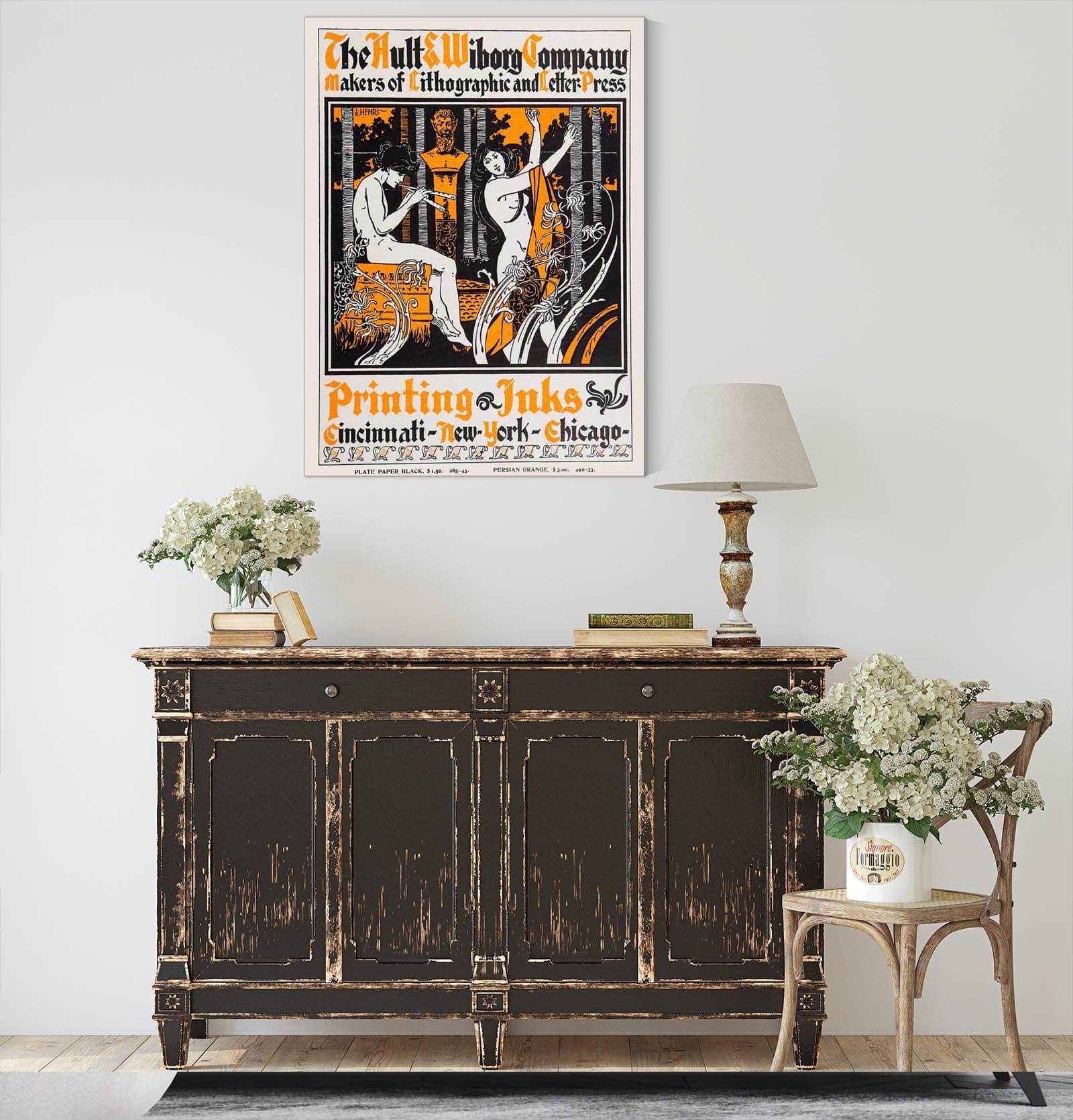 Ault And Wiborg Ad  by Will Bradley Posters, Prints, & Visual Artwork