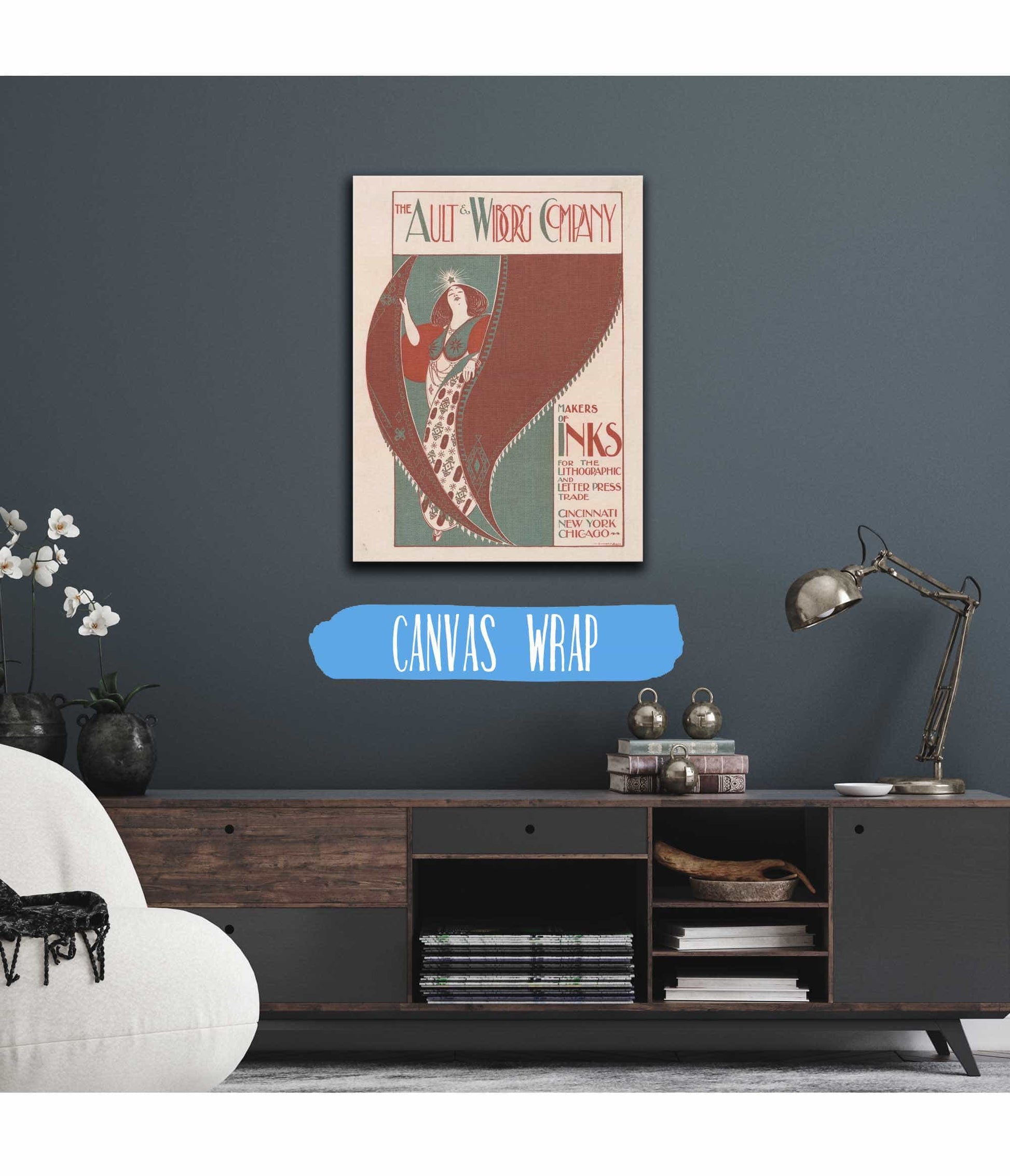 Ault And Wiborg Ad  by Will Bradley Posters, Prints, & Visual Artwork