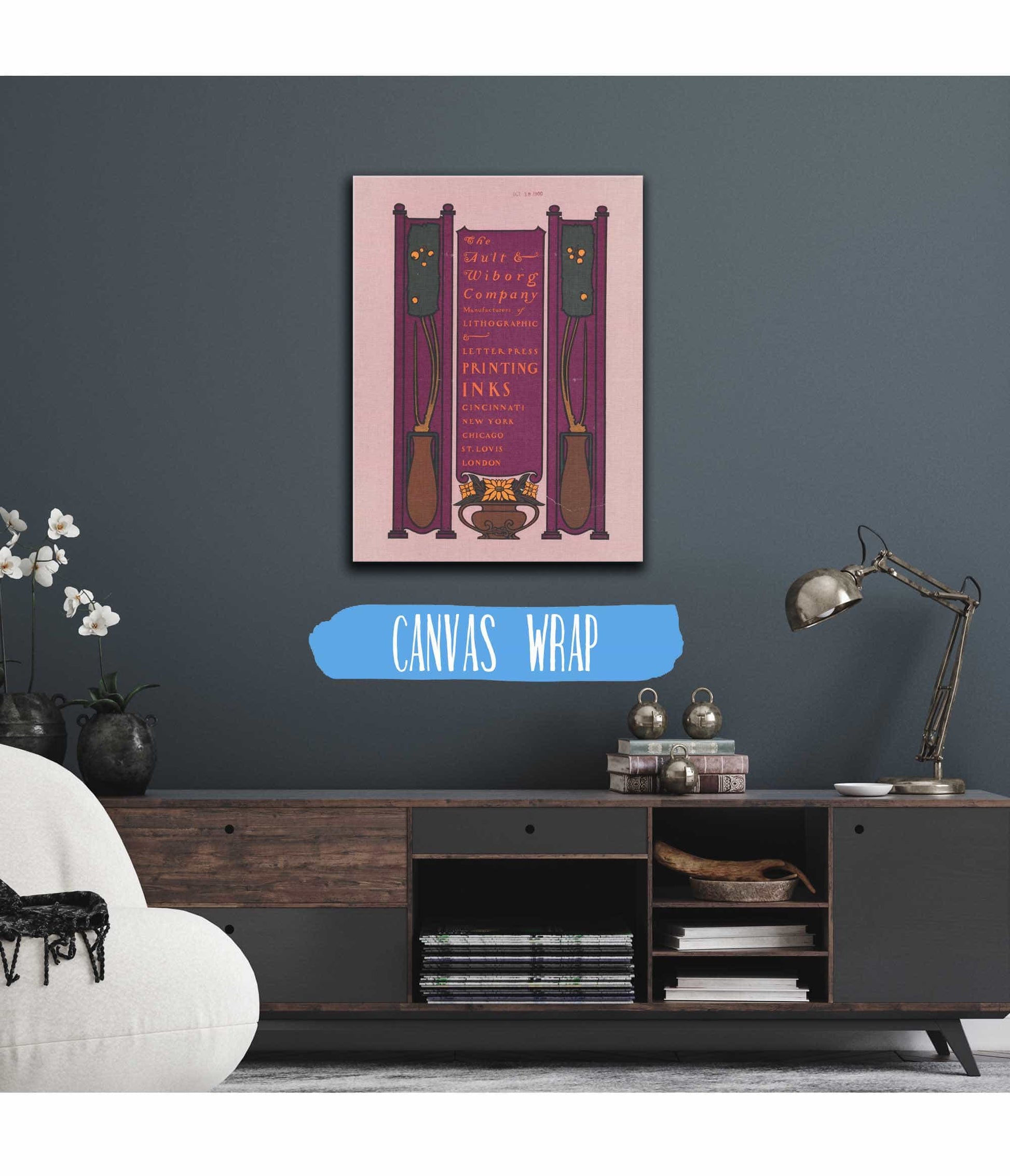 Ault And Wiborg Ad  by Will Bradley Posters, Prints, & Visual Artwork