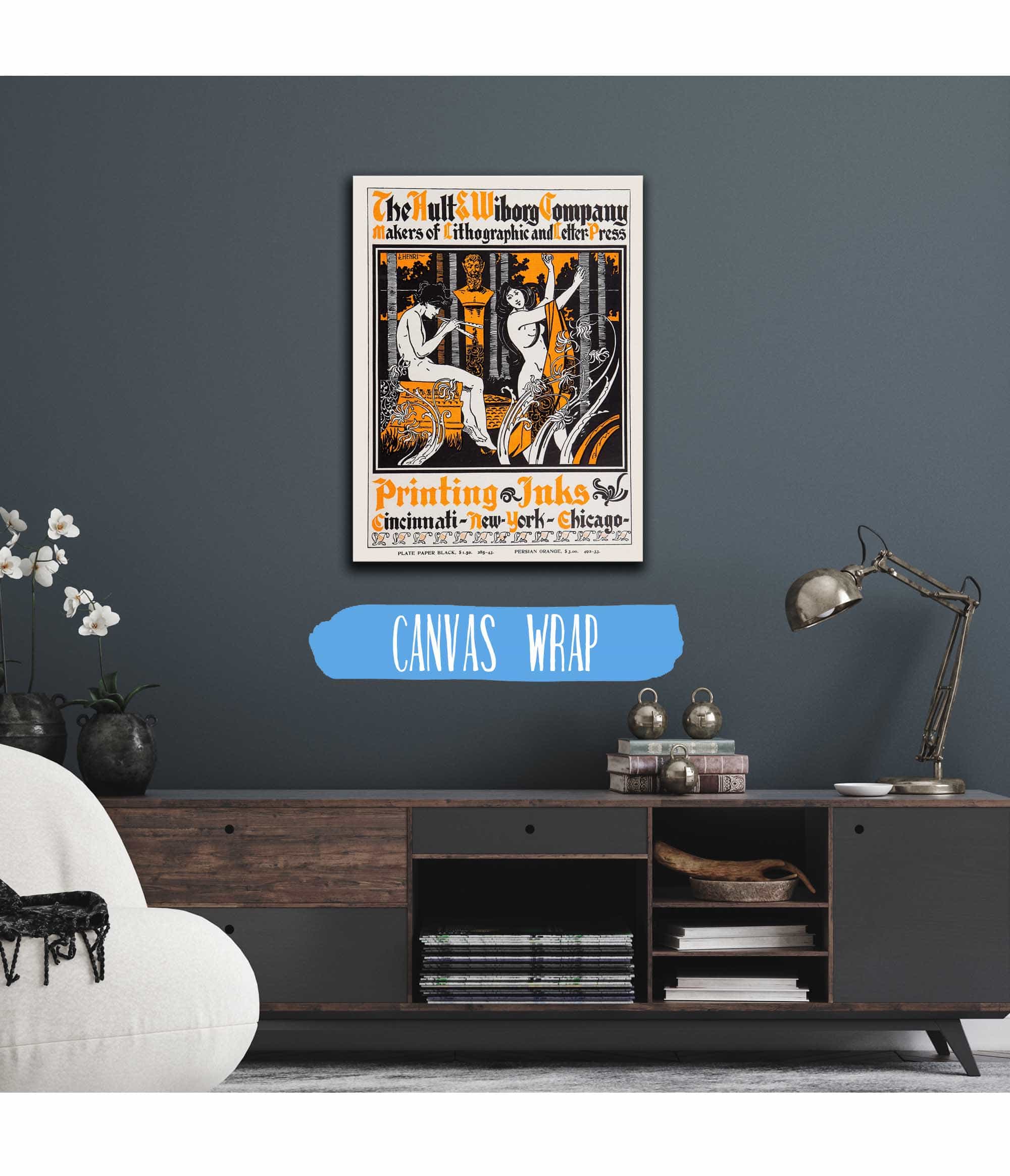 Ault And Wiborg Ad  by Will Bradley Posters, Prints, & Visual Artwork