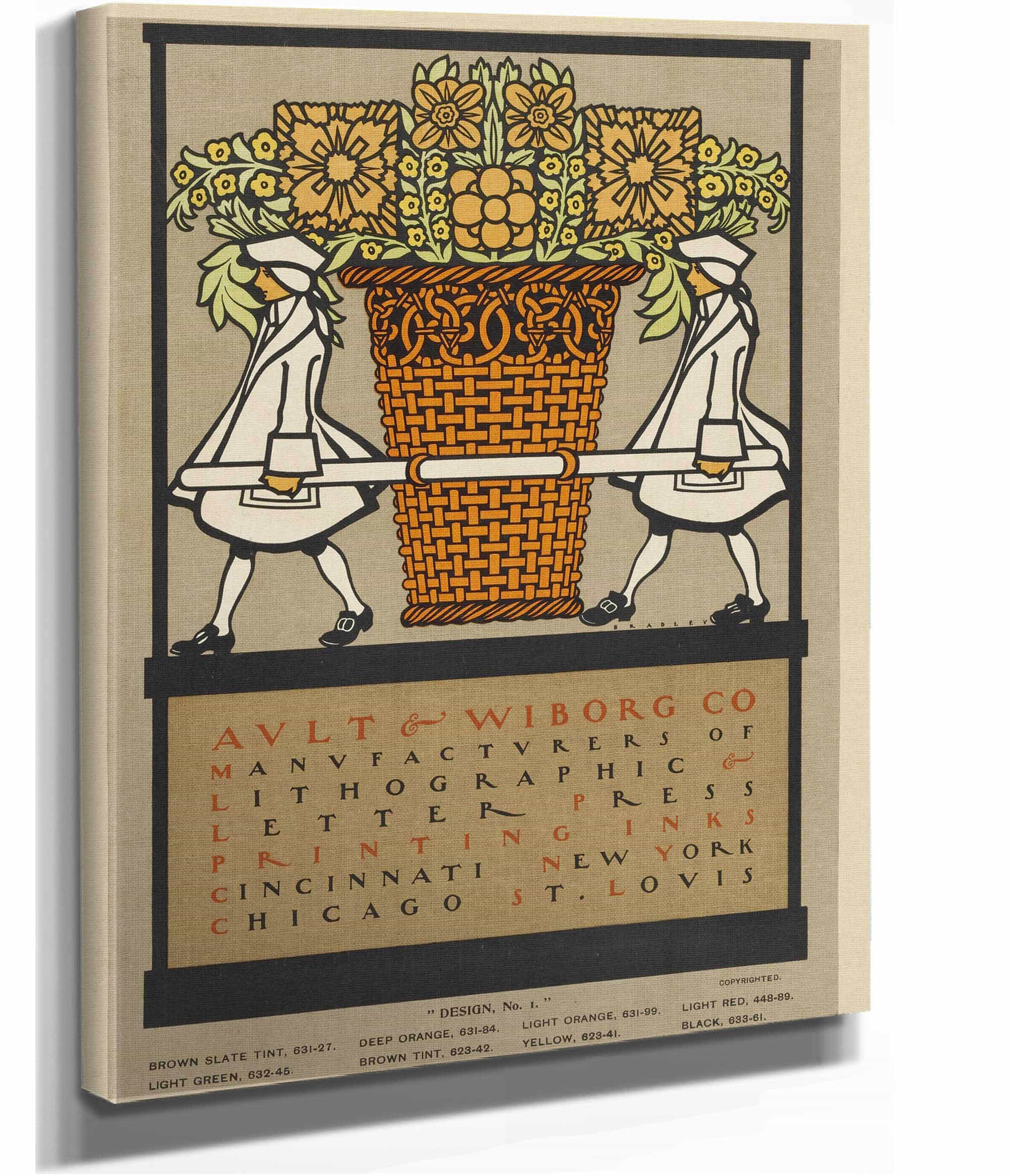 Ault And Wiborg Ad  by Will Bradley Posters, Prints, & Visual Artwork