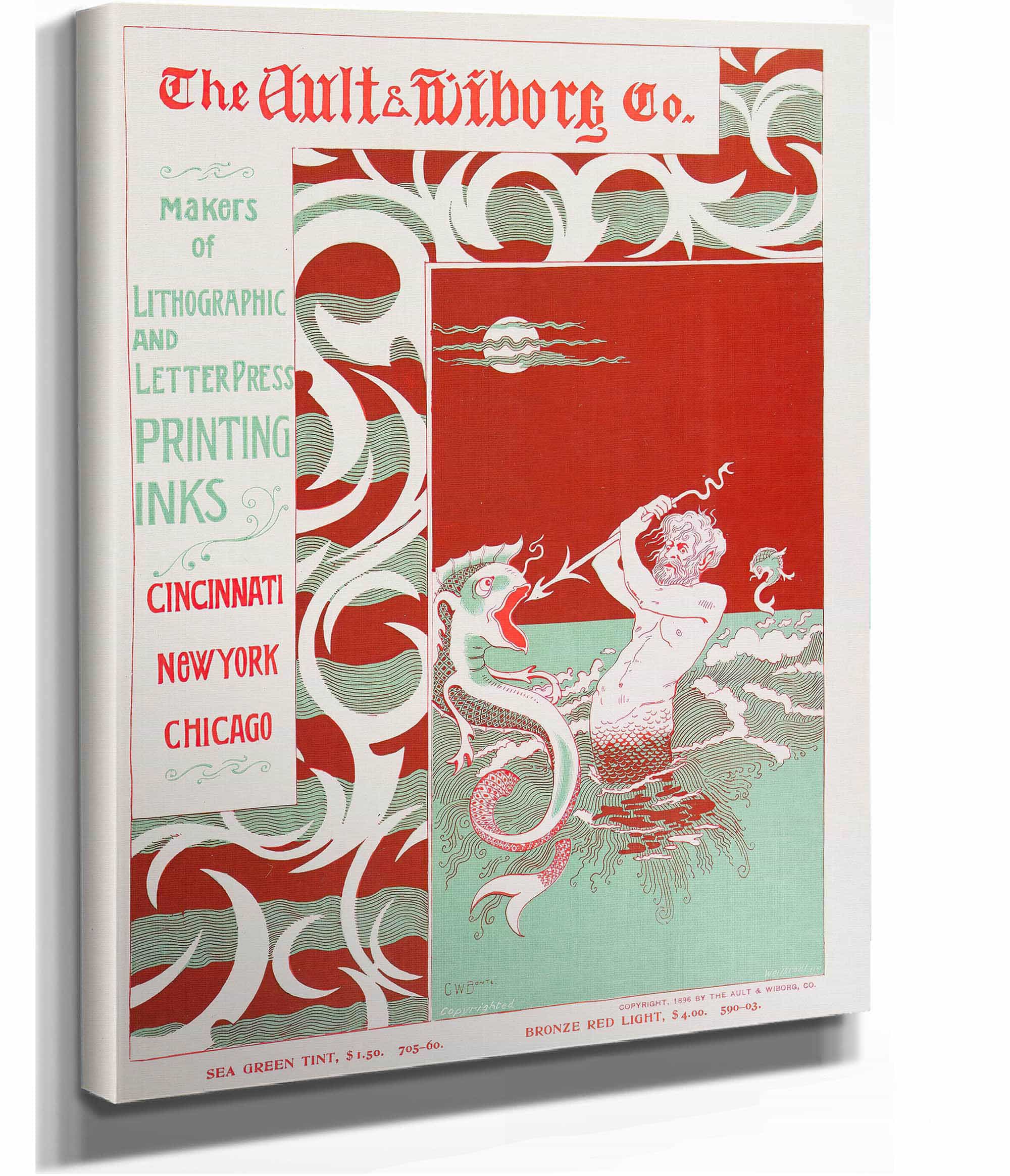 Ault And Wiborg Ad  by Will Bradley Posters, Prints, & Visual Artwork