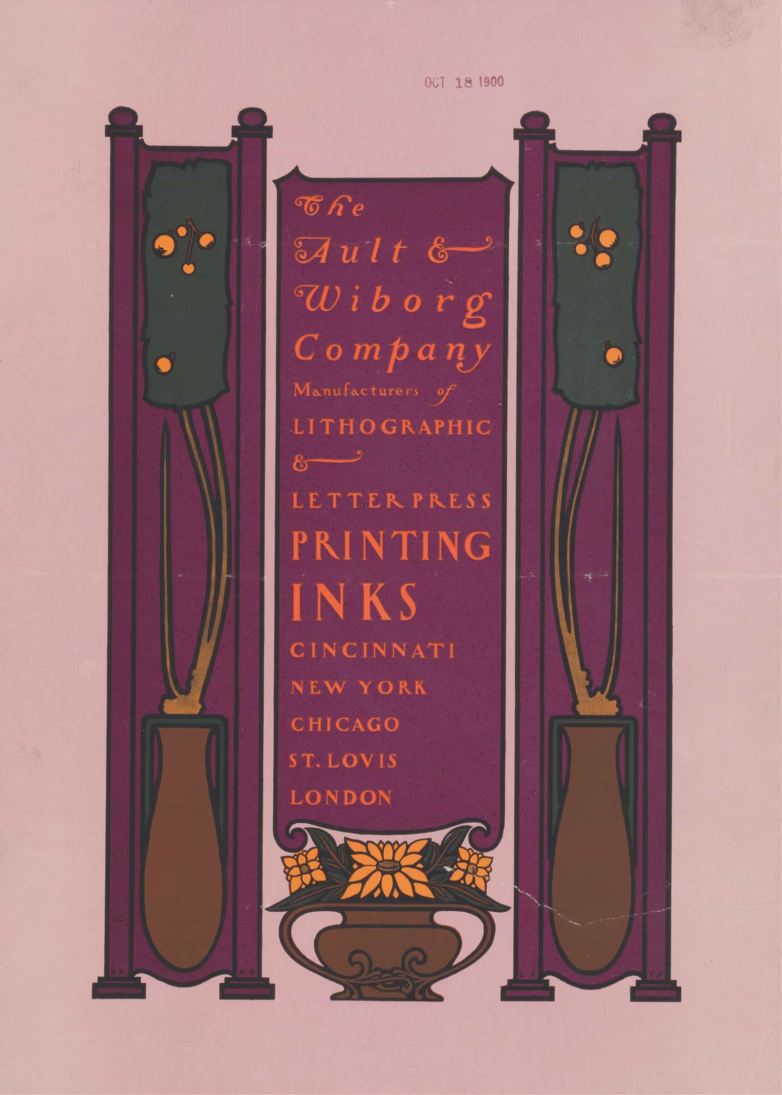 Ault And Wiborg Ad  by Will Bradley Posters, Prints, & Visual Artwork