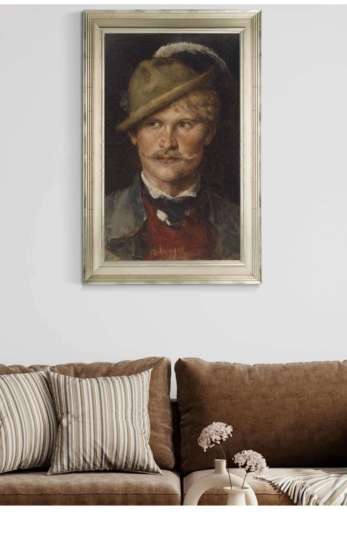 Bauernbursch Mit Hut by Franz Von Defregger Posters, Prints, & Visual Artwork