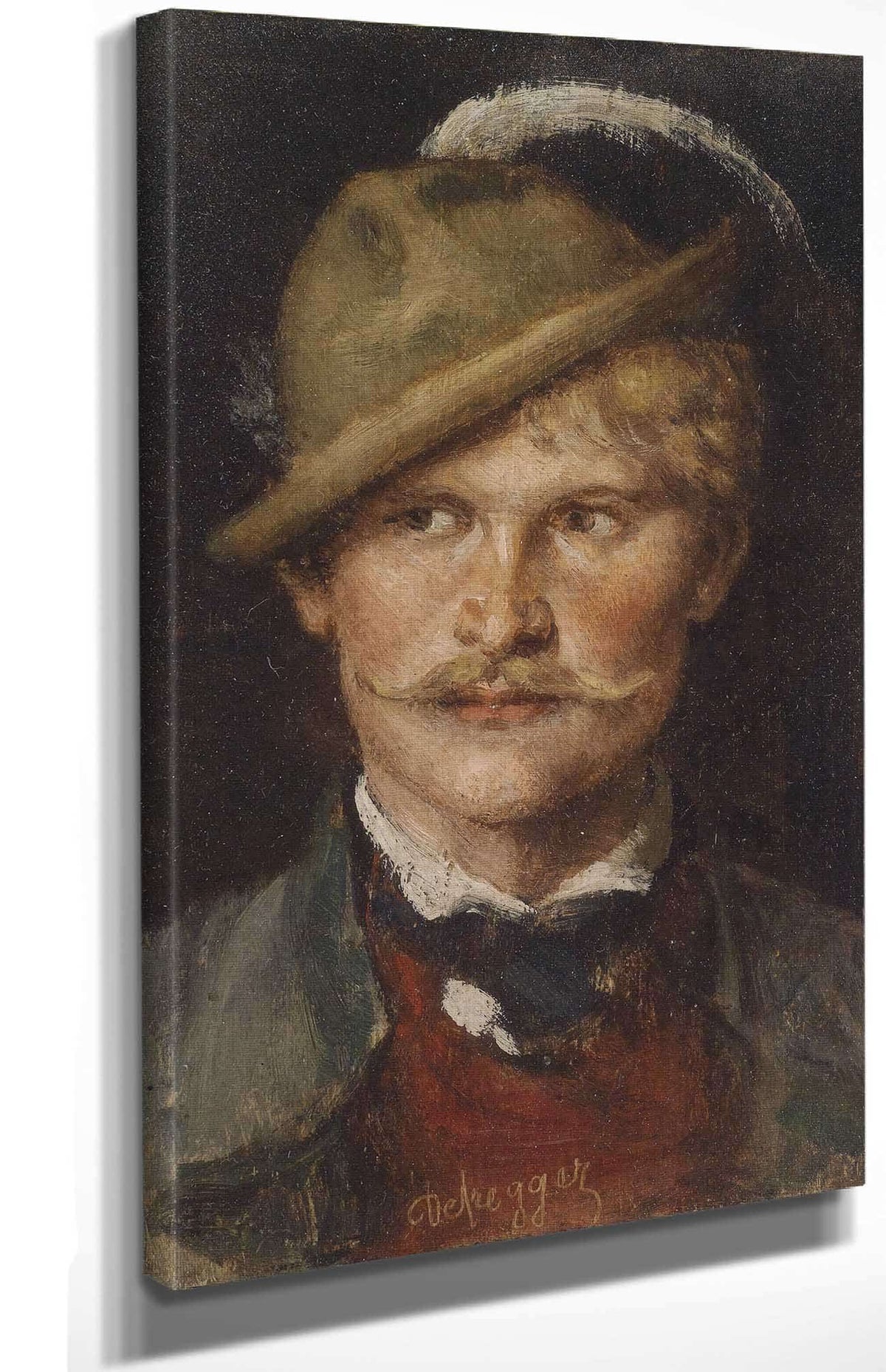 Bauernbursch Mit Hut by Franz Von Defregger Posters, Prints, & Visual Artwork