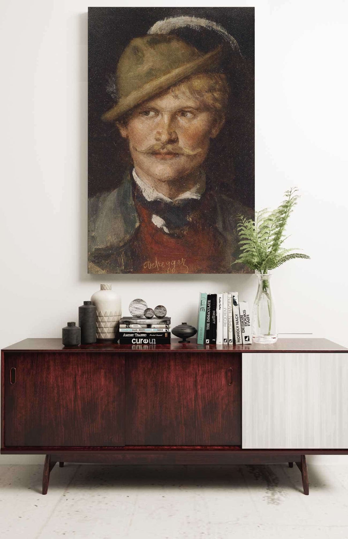 Bauernbursch Mit Hut by Franz Von Defregger Posters, Prints, & Visual Artwork