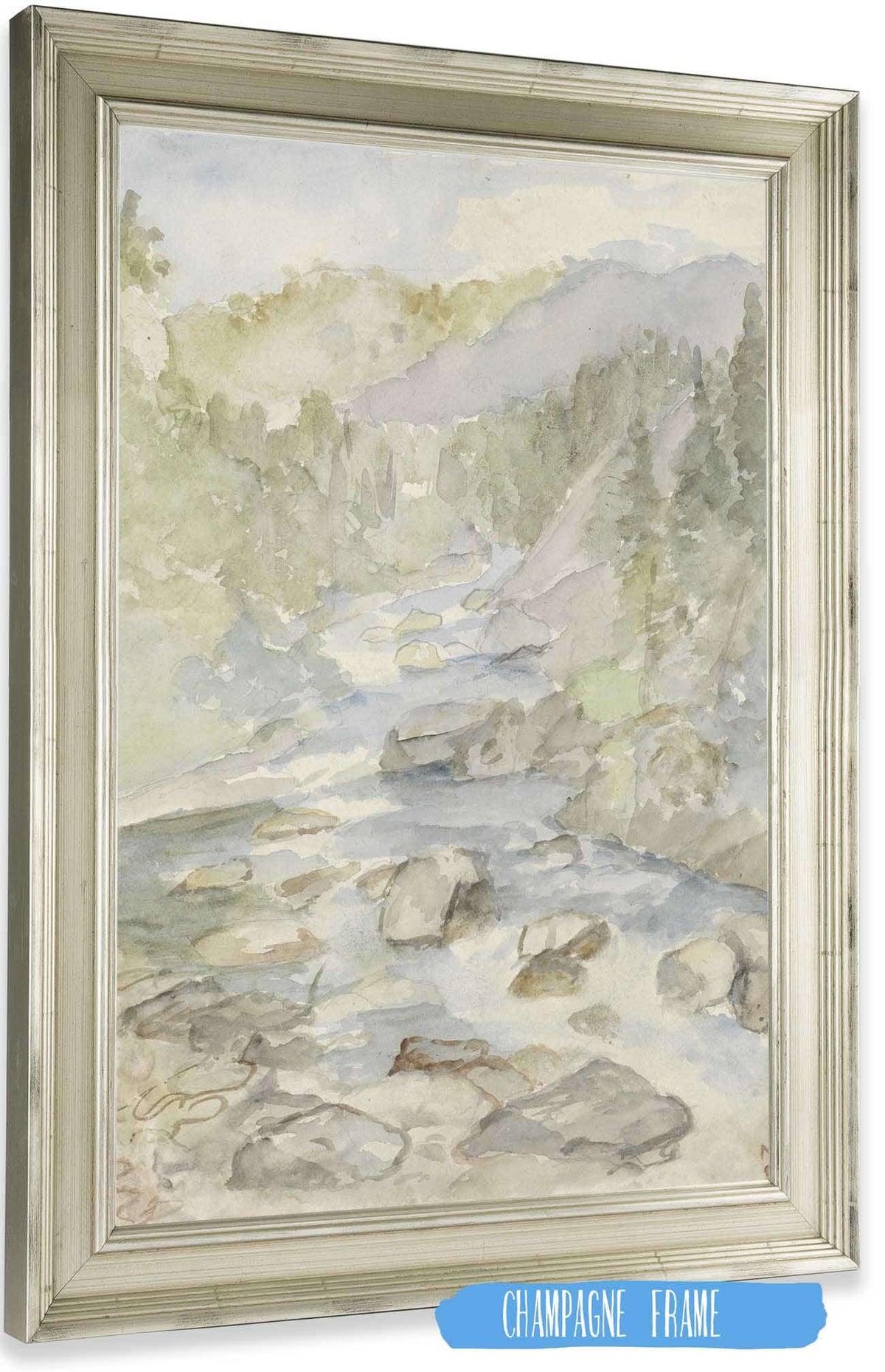 Berglandschap Met Beek  by Jozef Israels Posters, Prints, & Visual Artwork