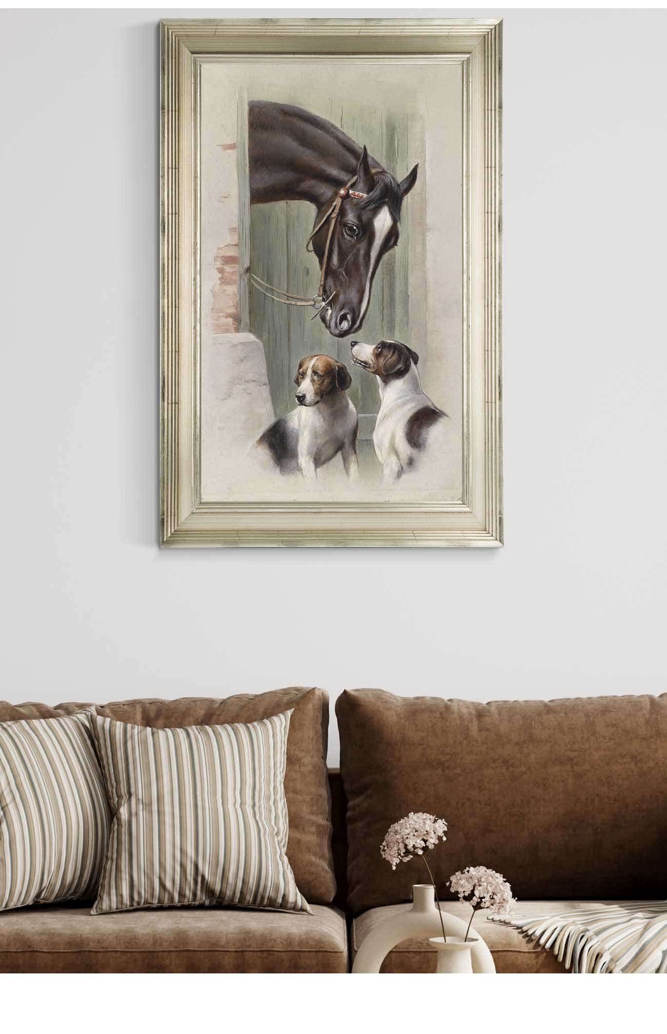 Besuch Im Pferdestall by Carl Reichert Posters, Prints, & Visual Artwork