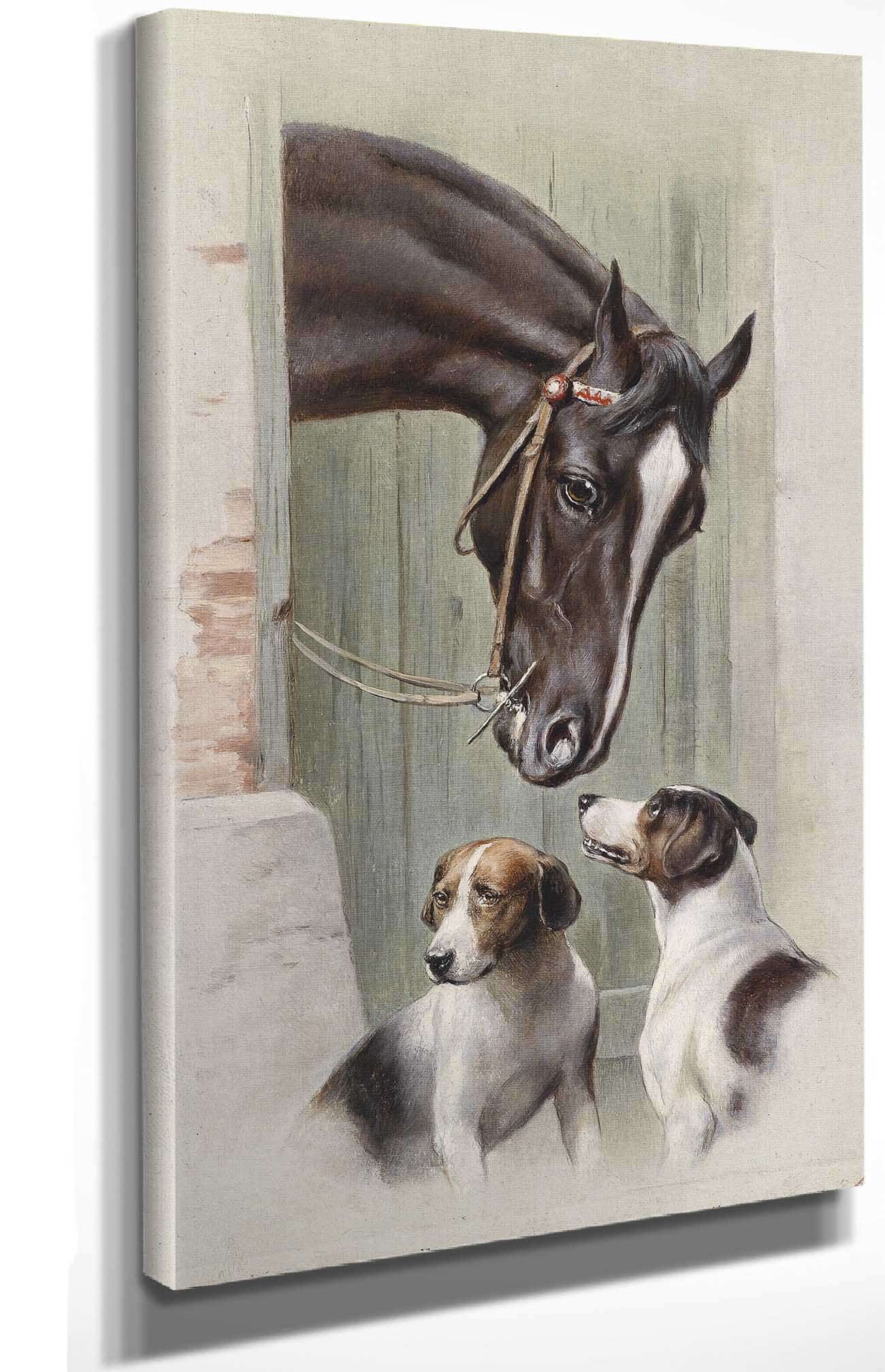 Besuch Im Pferdestall by Carl Reichert Posters, Prints, & Visual Artwork
