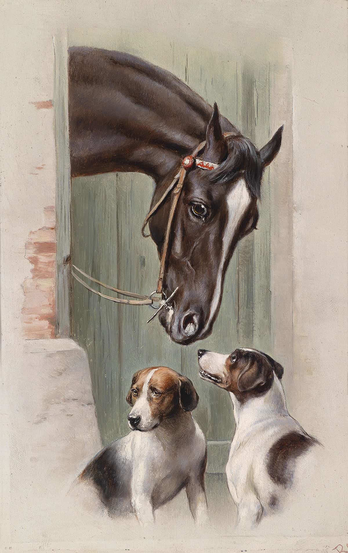 Besuch Im Pferdestall by Carl Reichert Posters, Prints, & Visual Artwork