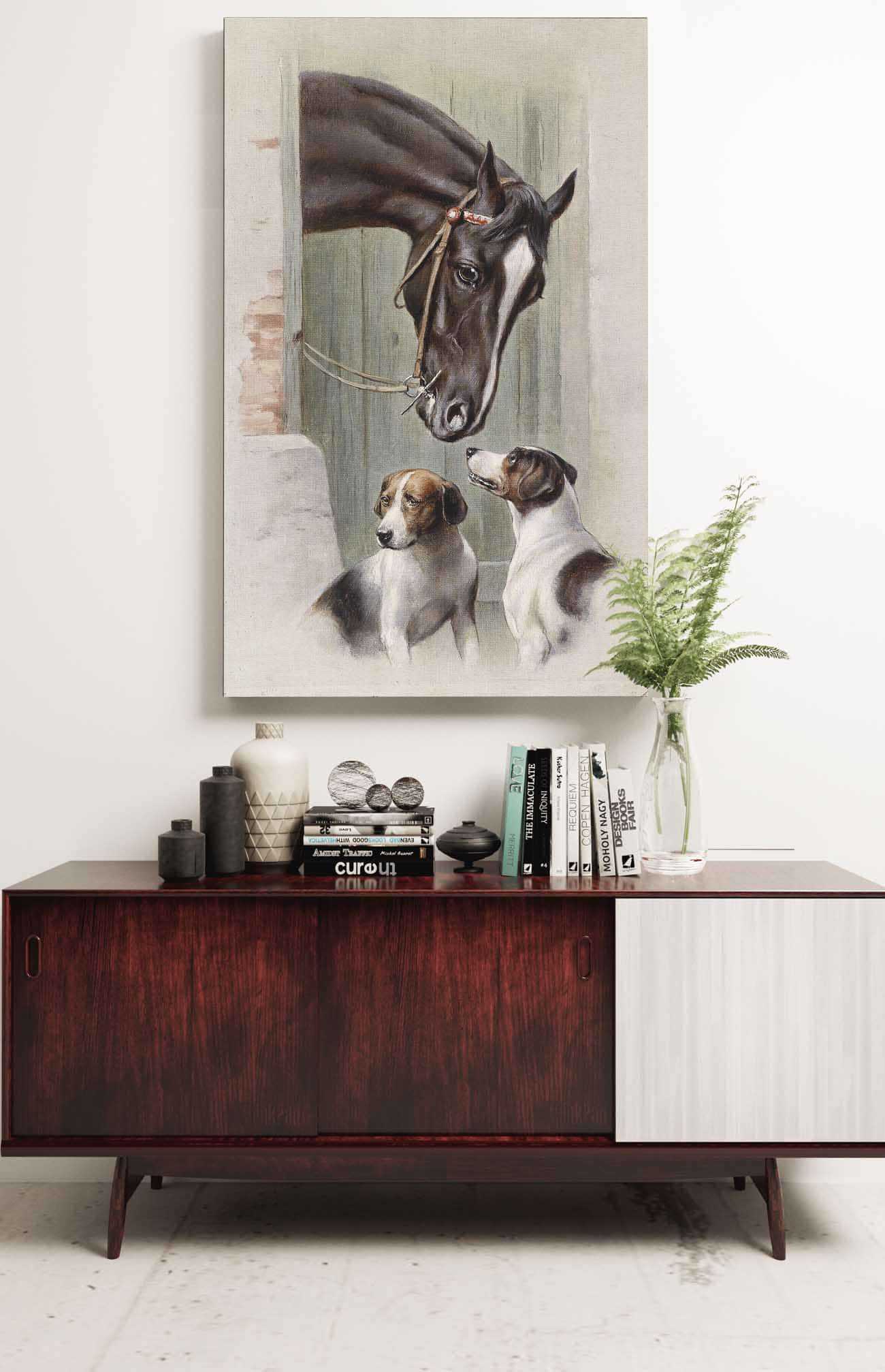 Besuch Im Pferdestall by Carl Reichert Posters, Prints, & Visual Artwork