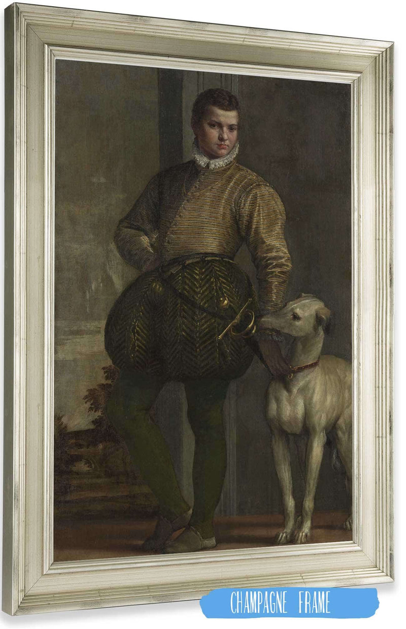 Boy With A Greyhound S by Paolo Veronese Posters, Prints, & Visual Artwork
