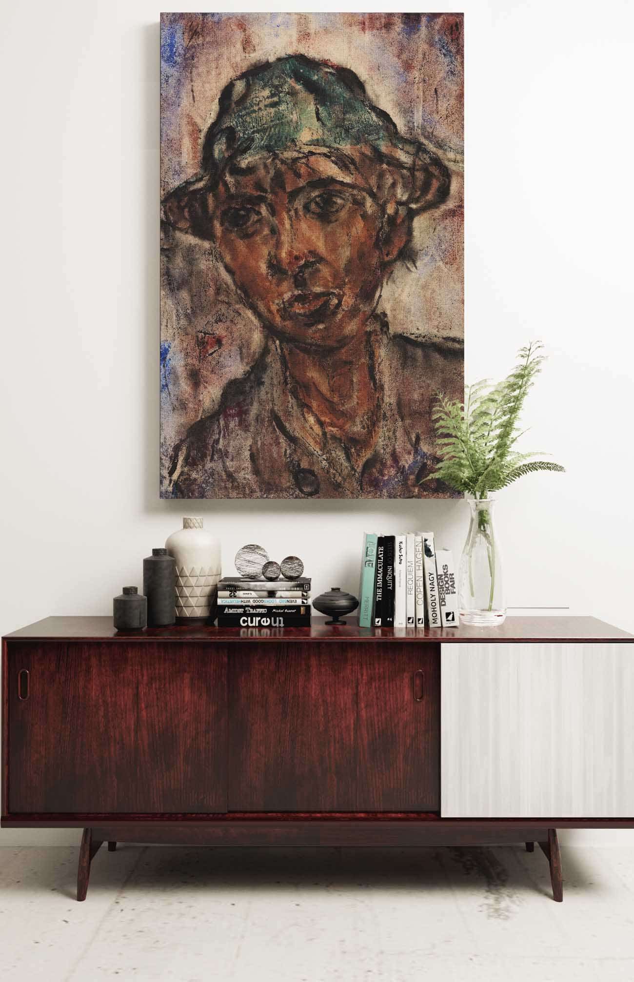 Bursche Mit Hut by Christian Rohlfs Posters, Prints, & Visual Artwork