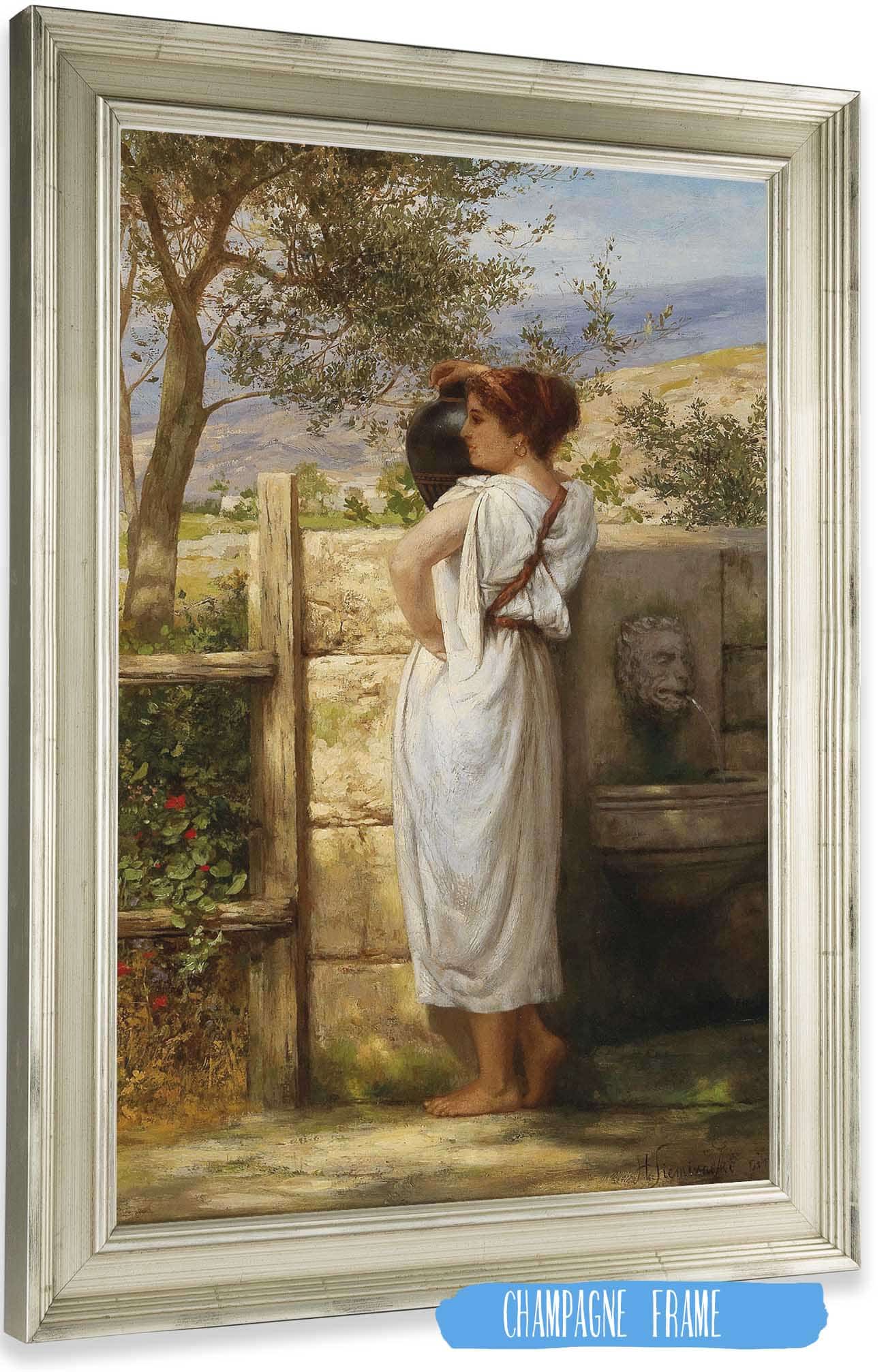 By The Fountain Ii by Henryk Siemiradzki Posters, Prints, & Visual Artwork