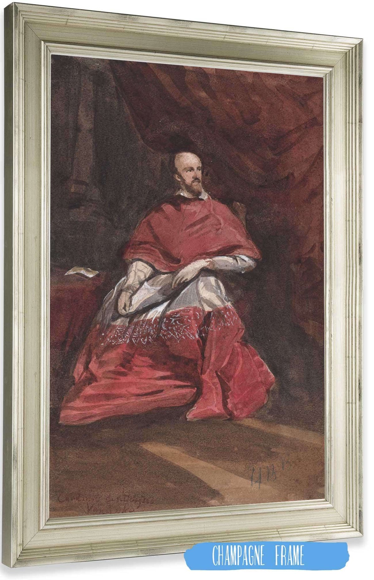Cardinal Bentivoglio by Hercules Brabazon Brabazon Posters, Prints, & Visual Artwork