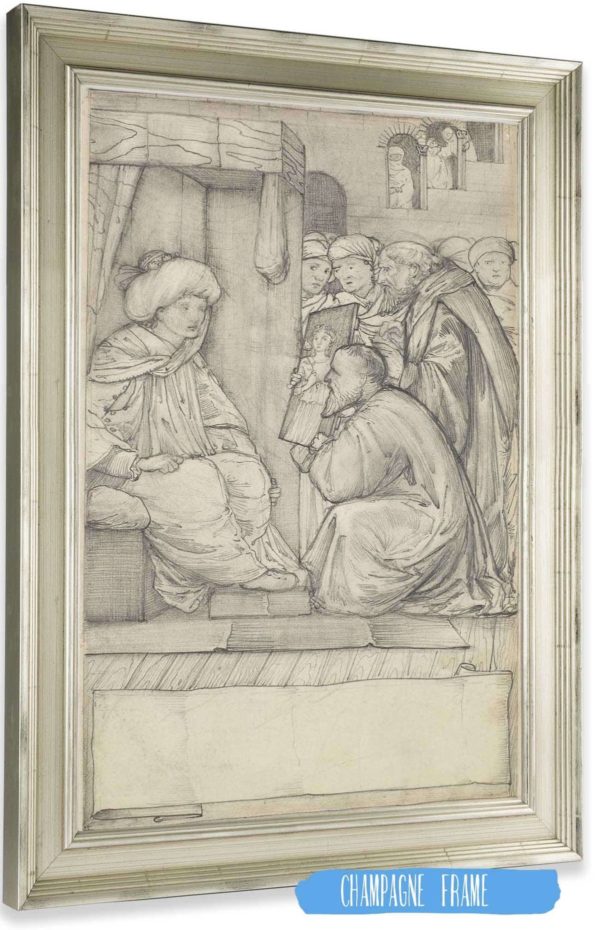 Chaucers Man Of Laws Tale Design by Sir Edward Coley Burne Jones Posters, Prints, & Visual Artwork