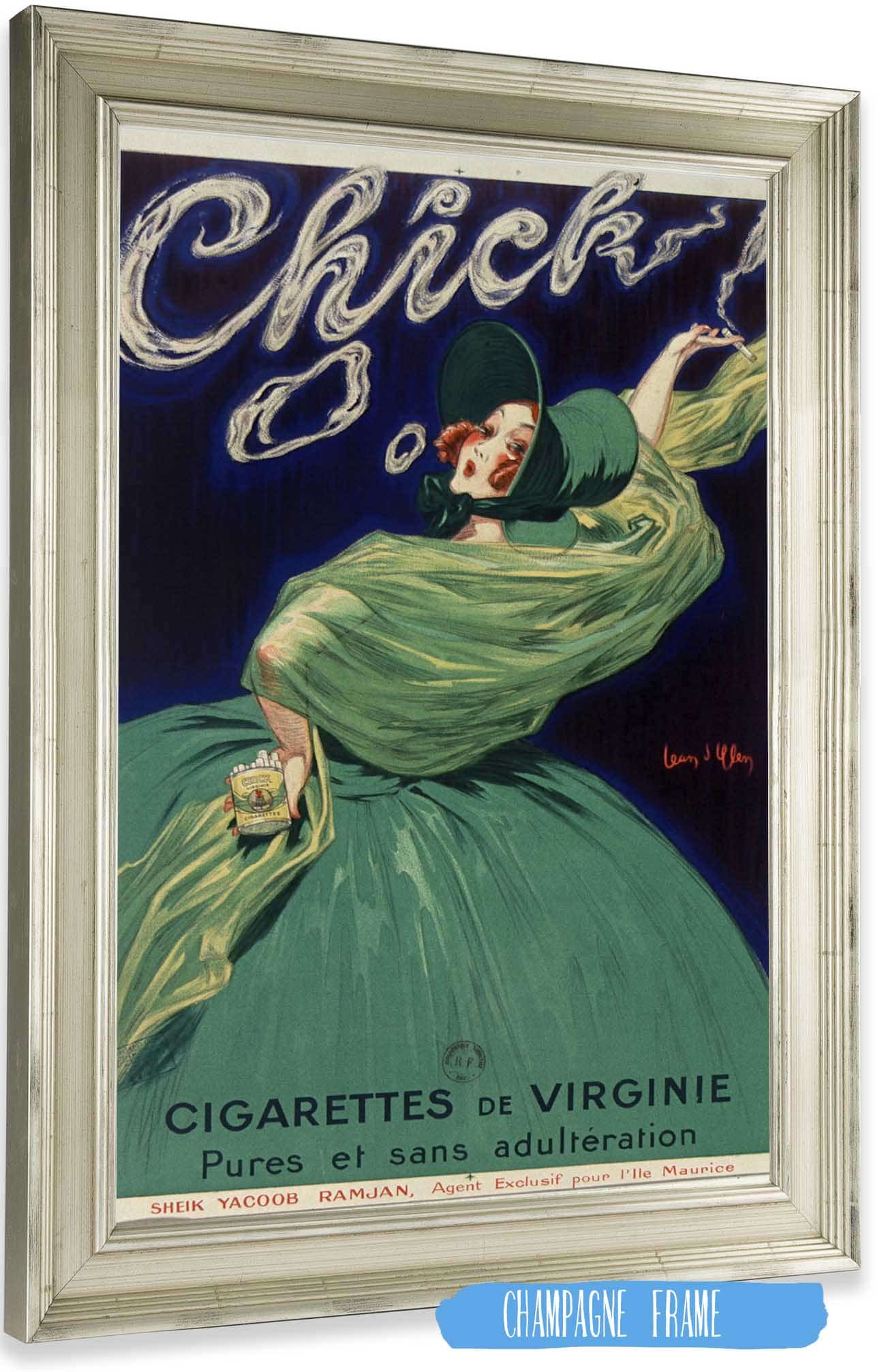 Chick Cigarettes De Virginie Pures Et Sans Adulteration by Jean Dylen Posters, Prints, & Visual Artwork