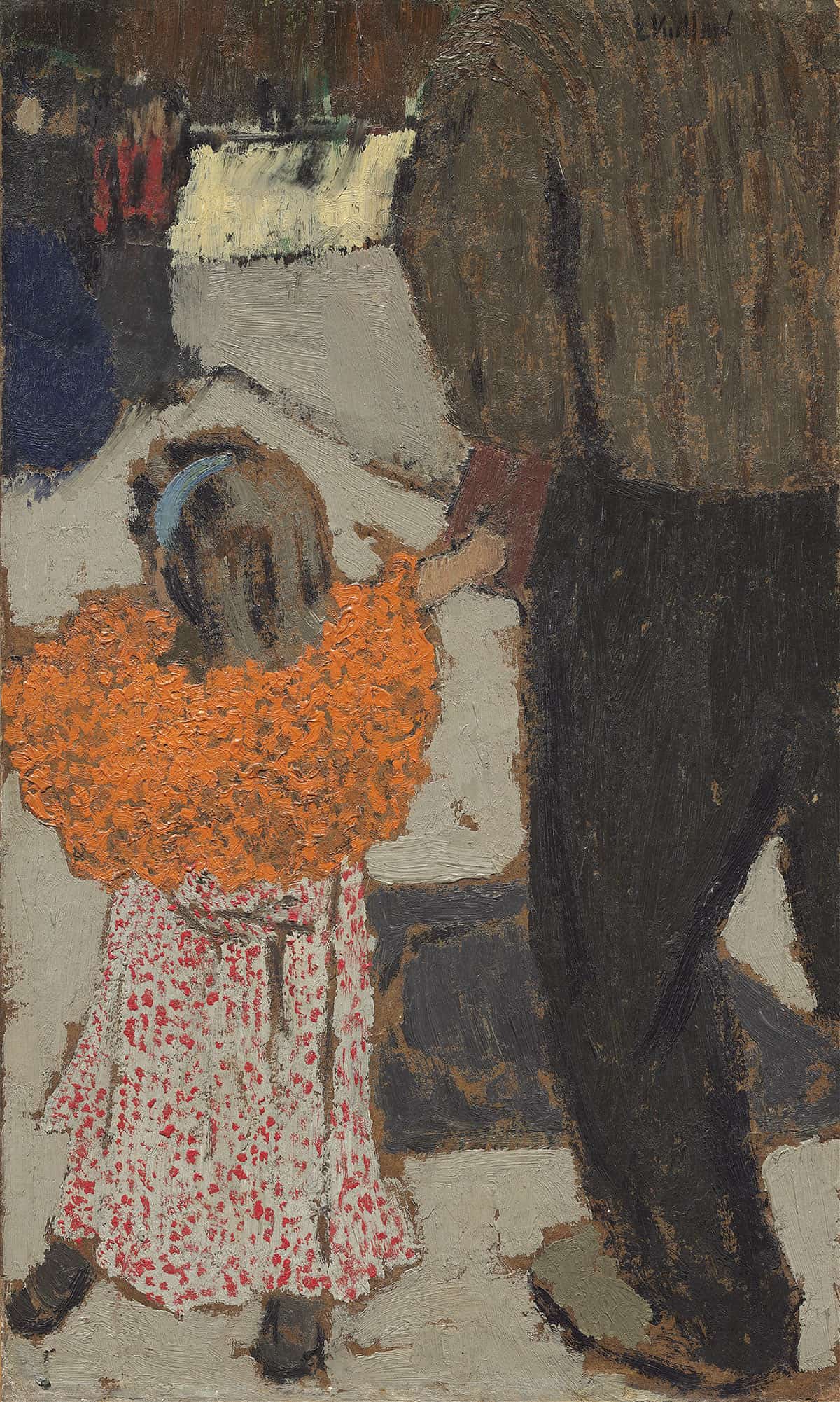 Child Wearing A Red Scarf by Edouard Vuillard Posters, Prints, & Visual Artwork