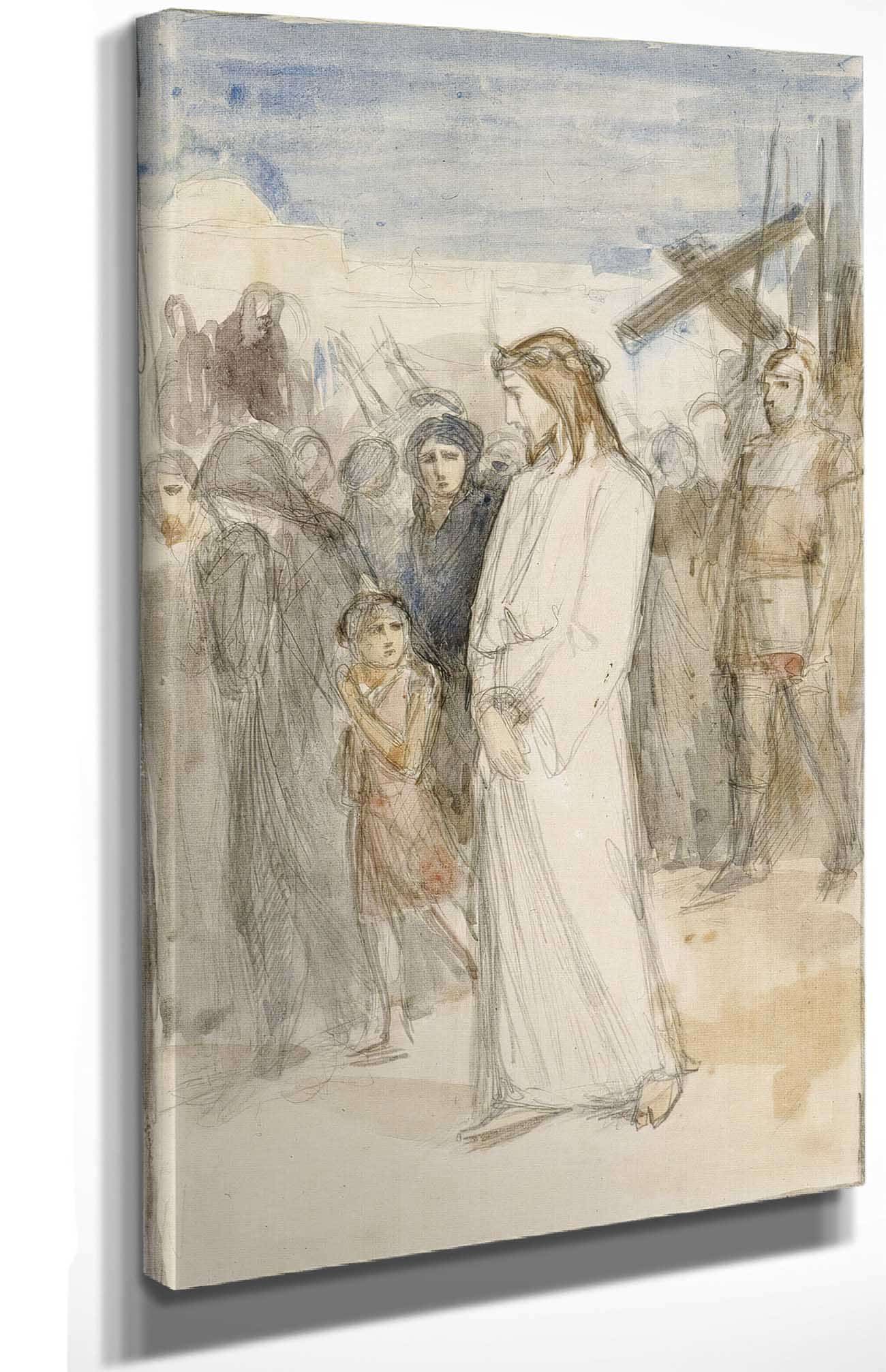 Christ Is Taken To Calvary by Albert Edelfelt Posters, Prints, & Visual Artwork