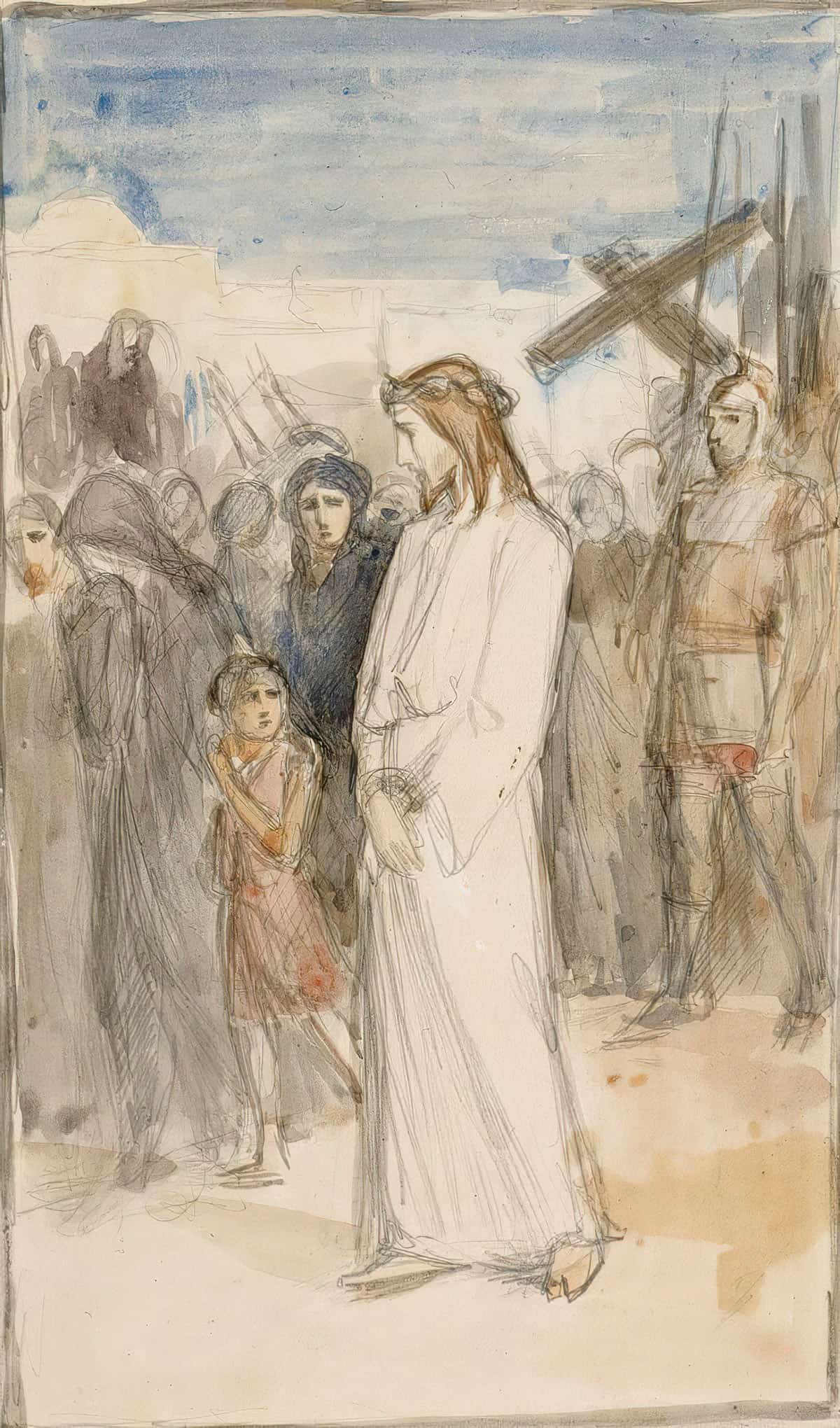 Christ Is Taken To Calvary by Albert Edelfelt Posters, Prints, & Visual Artwork