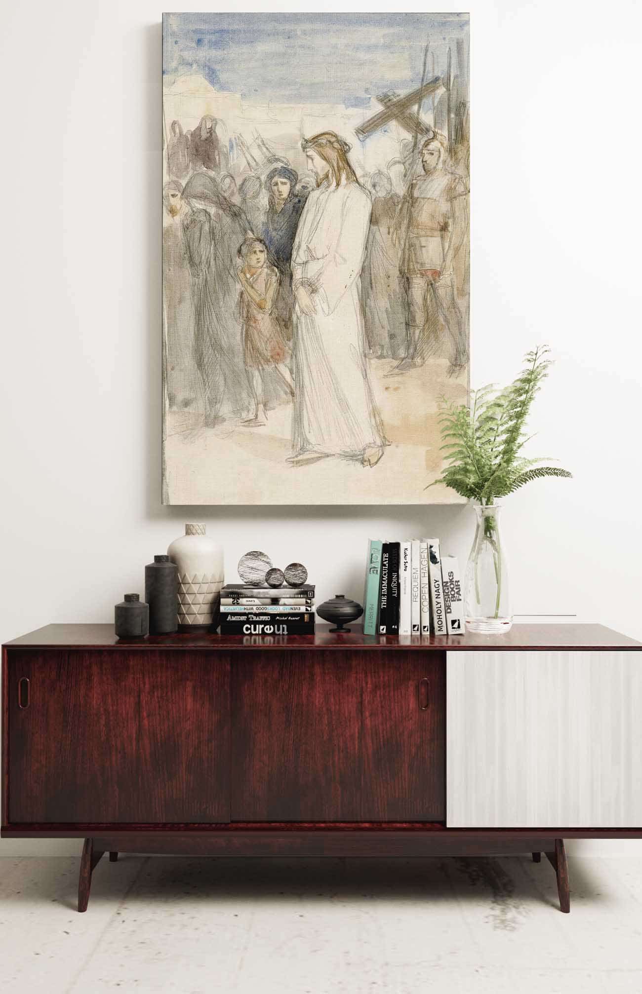 Christ Is Taken To Calvary by Albert Edelfelt Posters, Prints, & Visual Artwork