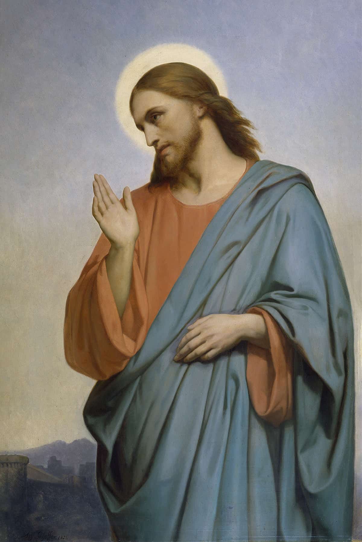 Christ Weeping Over Jerusalem by Ary Scheffer Posters, Prints, & Visual Artwork