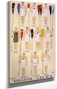 College Crews by Edward Penfield Posters, Prints, & Visual Artwork