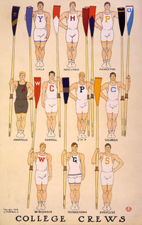College Crews by Edward Penfield Posters, Prints, & Visual Artwork
