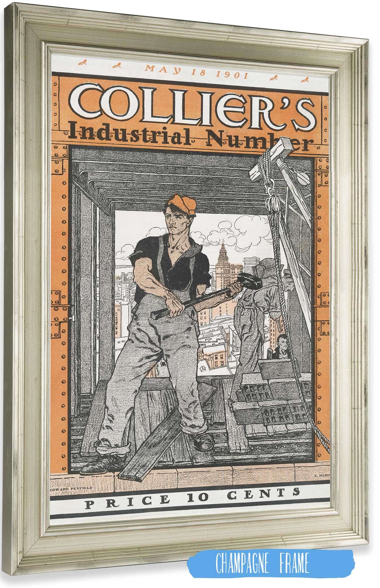 Colliers Industrial Number by Edward Penfield Posters, Prints, & Visual Artwork