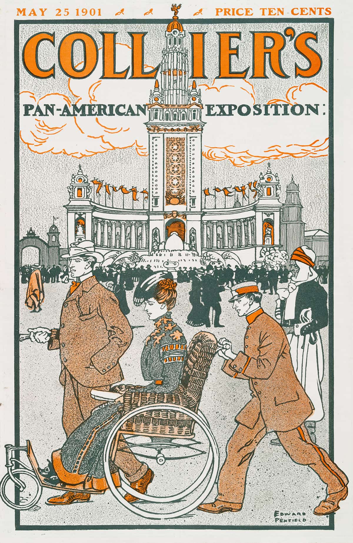 Colliers Pan American Exposition by Edward Penfield Posters, Prints, & Visual Artwork