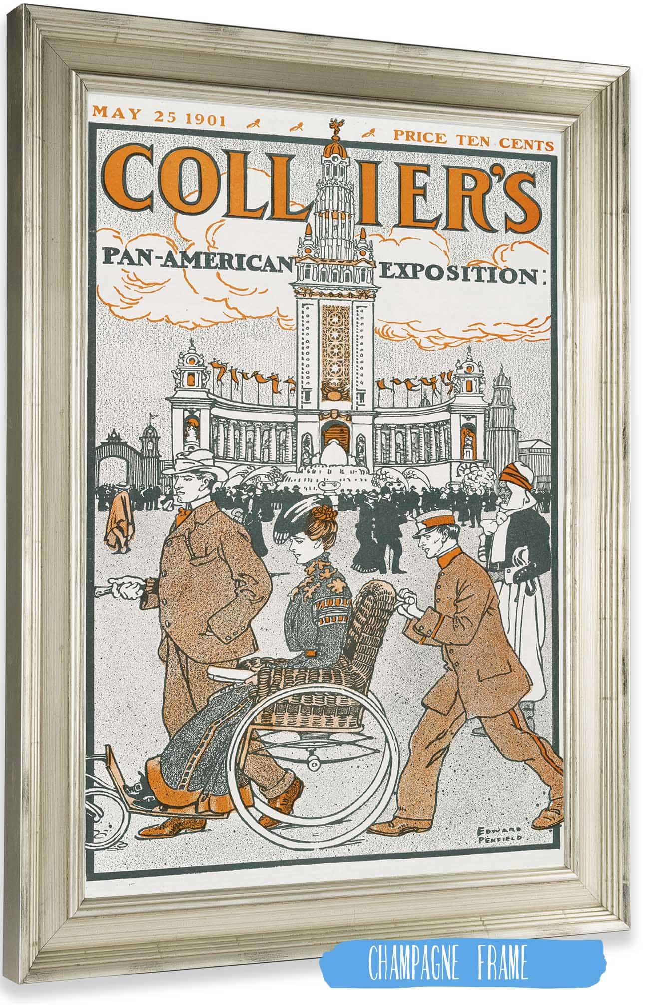 Colliers Pan American Exposition by Edward Penfield Posters, Prints, & Visual Artwork
