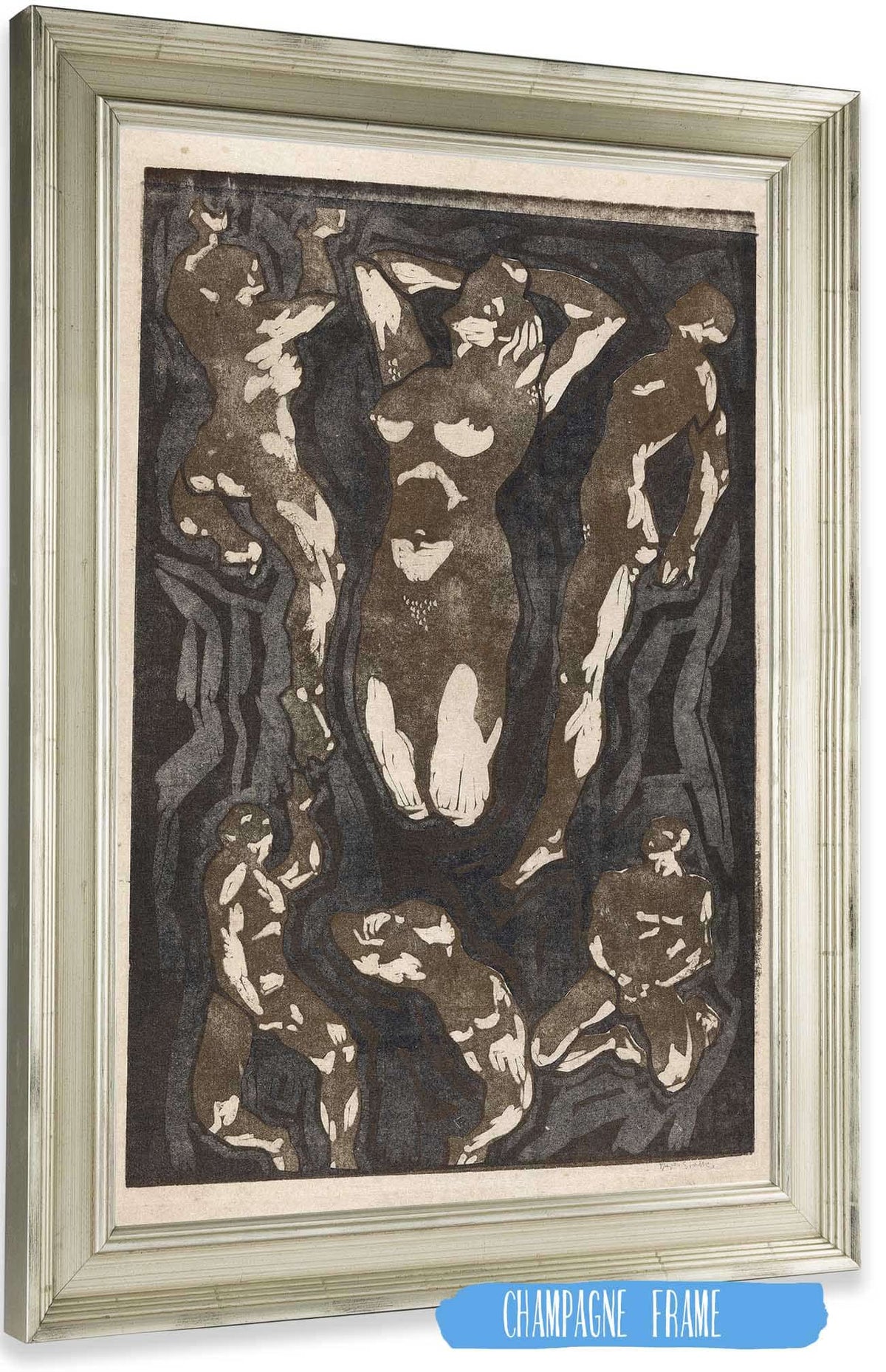 Composition With Six Human Figures  by Reijer Stolk Posters, Prints, & Visual Artwork