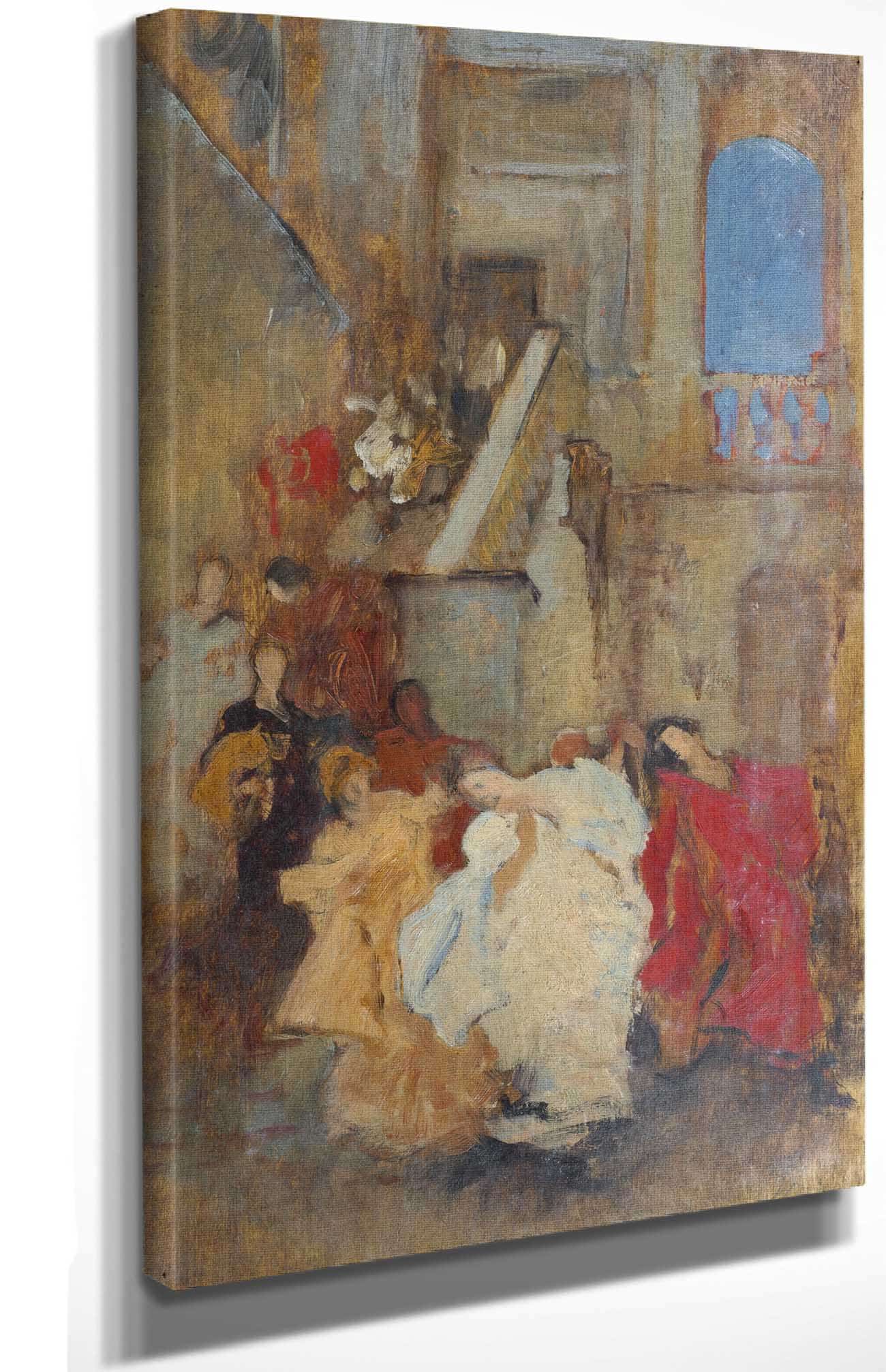 Compositional Study Possibly For A Measure   by Edwin Austin Abbey Posters, Prints, & Visual Artwork