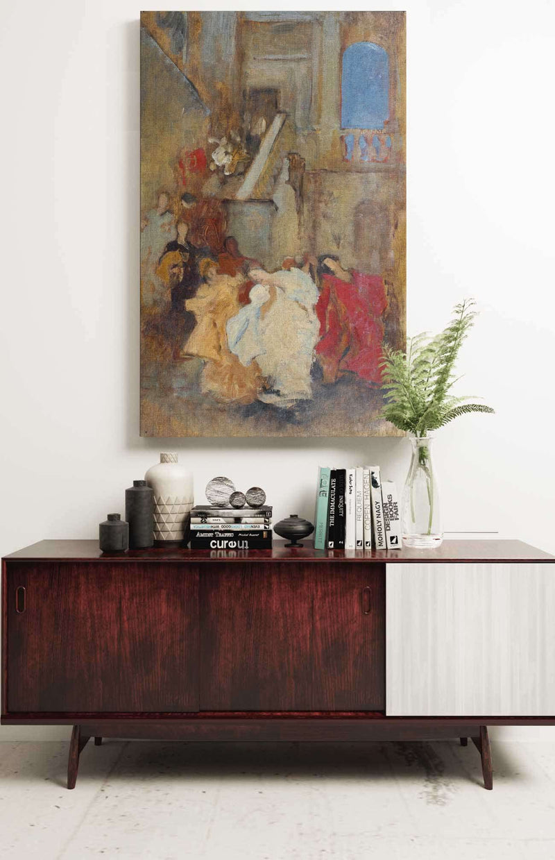 Compositional Study Possibly For A Measure   by Edwin Austin Abbey Posters, Prints, & Visual Artwork