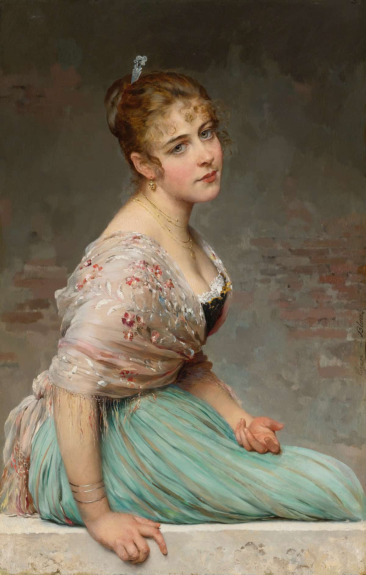 Contemplation by Eugen Von Blaas Posters, Prints, & Visual Artwork