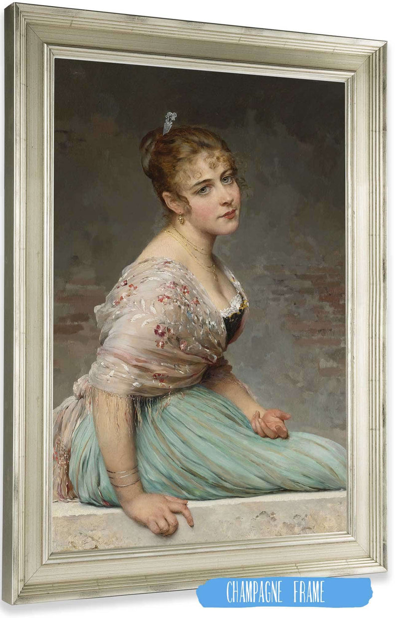 Contemplation by Eugen Von Blaas Posters, Prints, & Visual Artwork