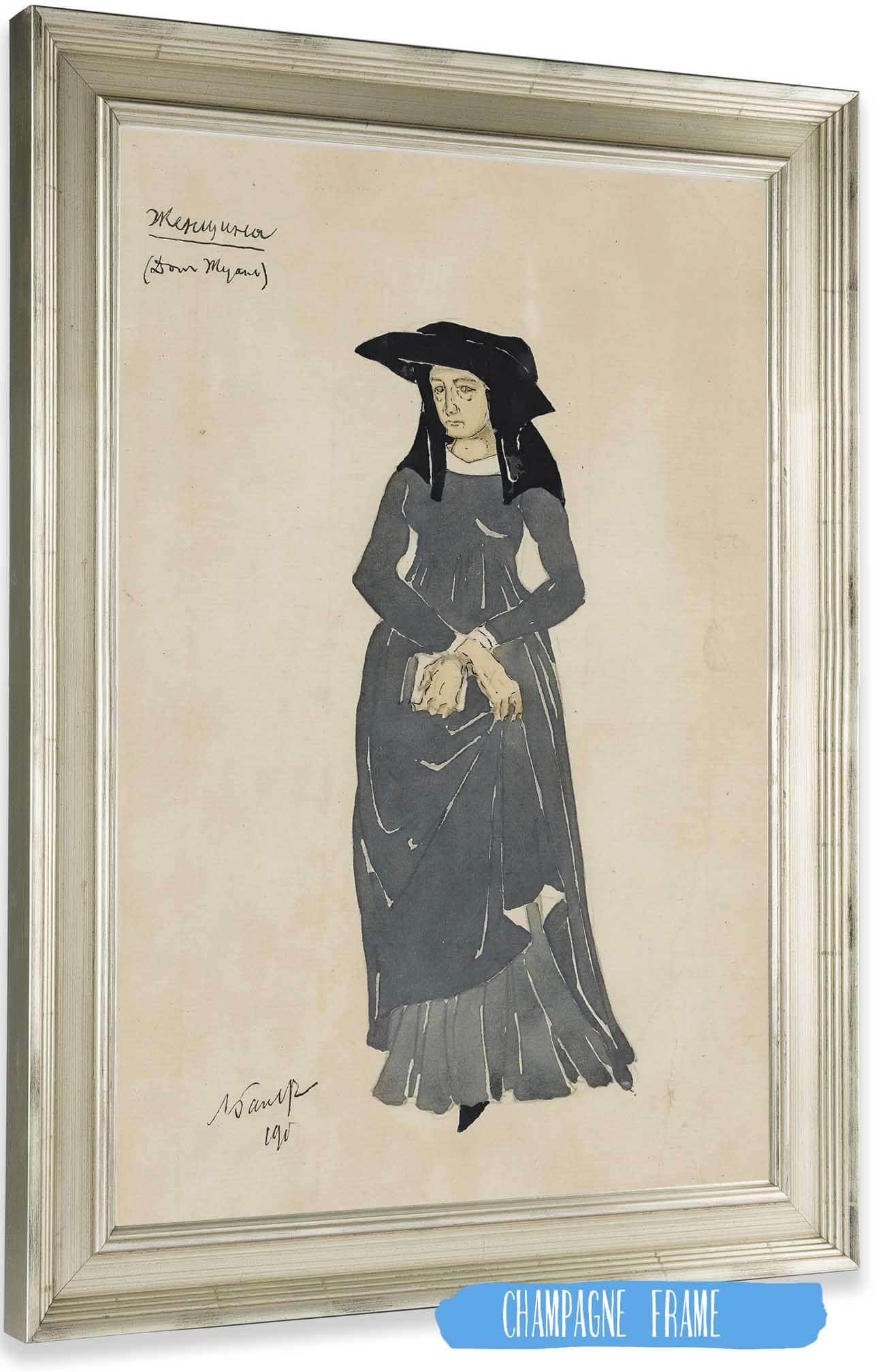 Costume Design For Don Juan Ii by Leon Bakst Posters, Prints, & Visual Artwork
